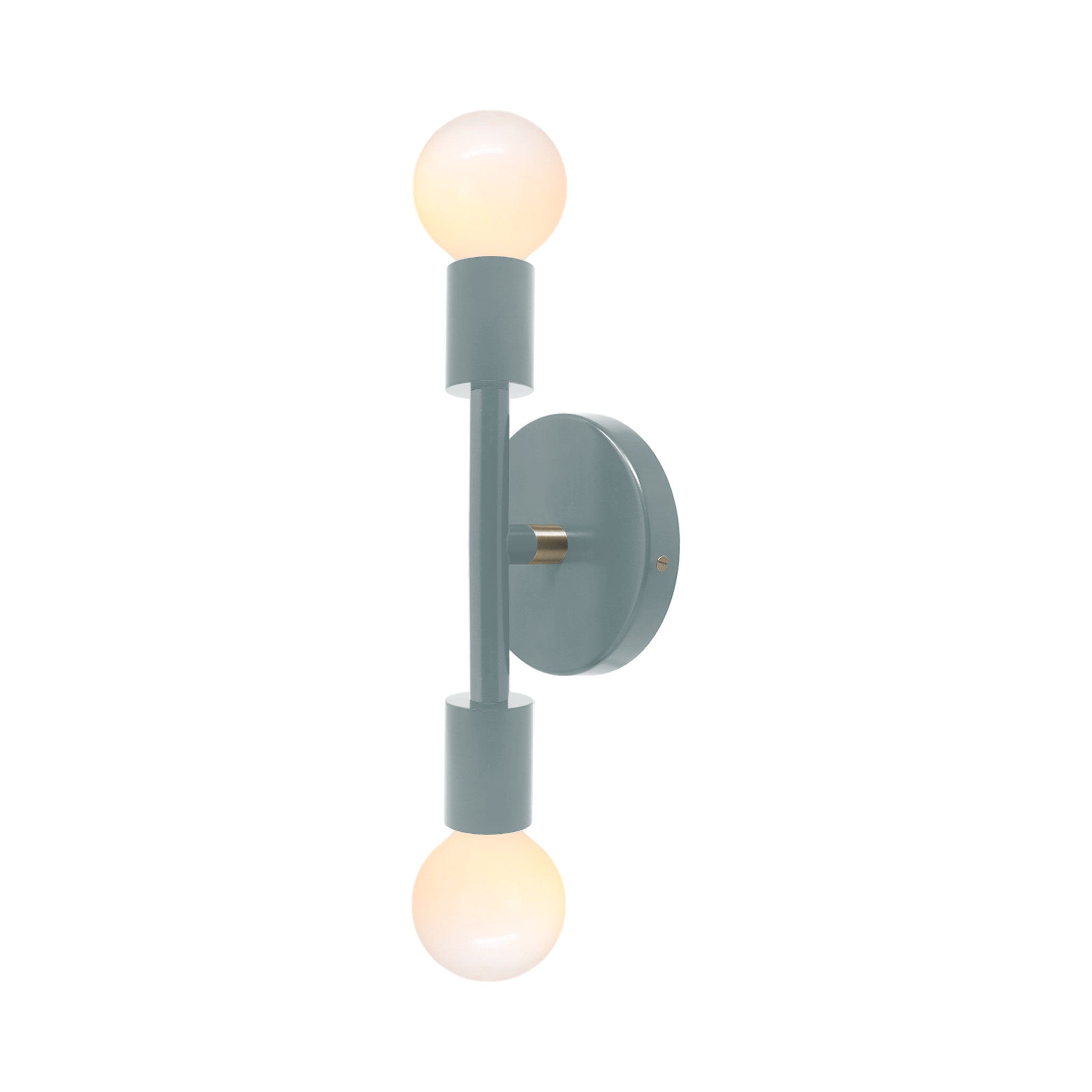 Nickel and python green color Pilot sconce 11" Dutton Brown lighting
