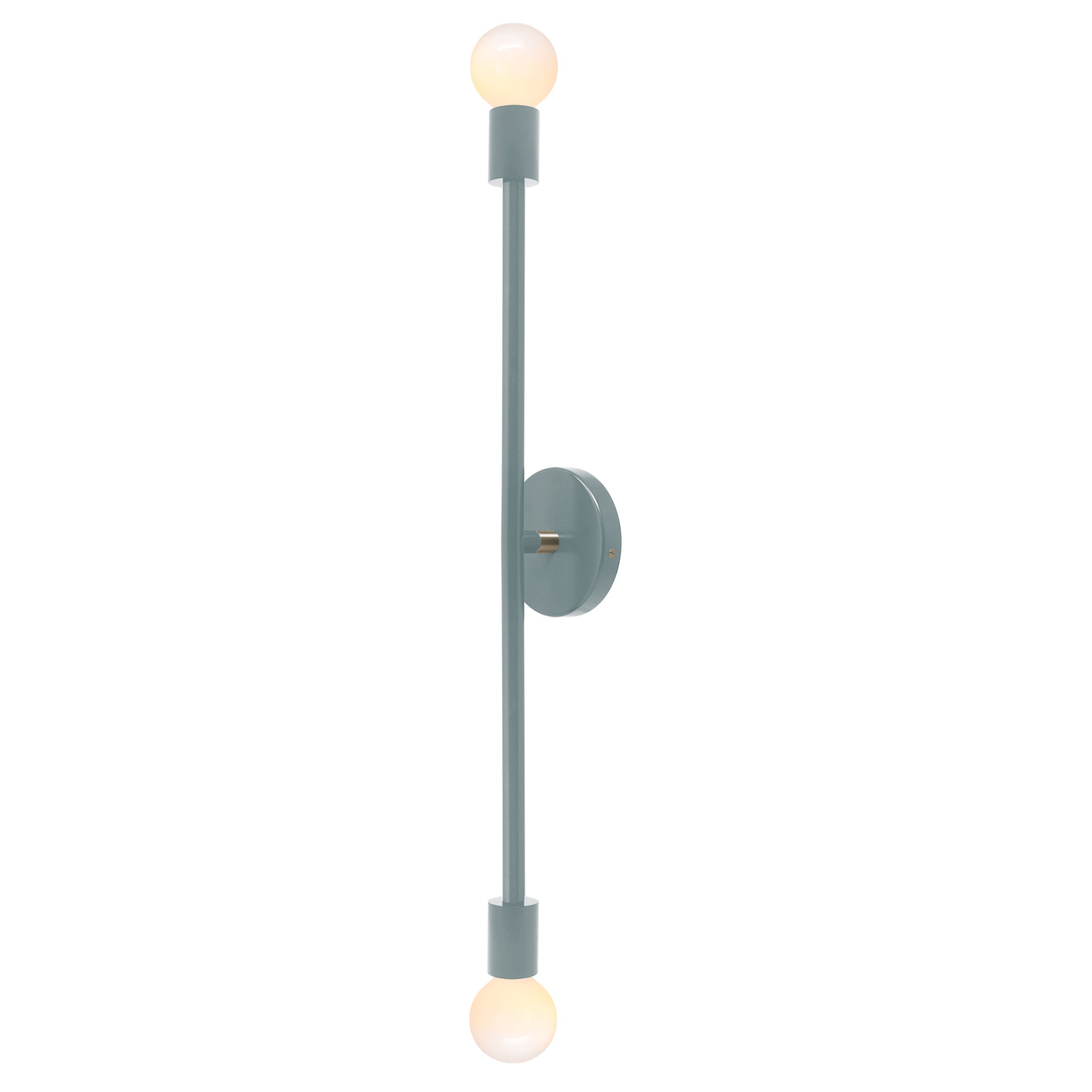 Nickel and python green color Pilot sconce 29" Dutton Brown lighting