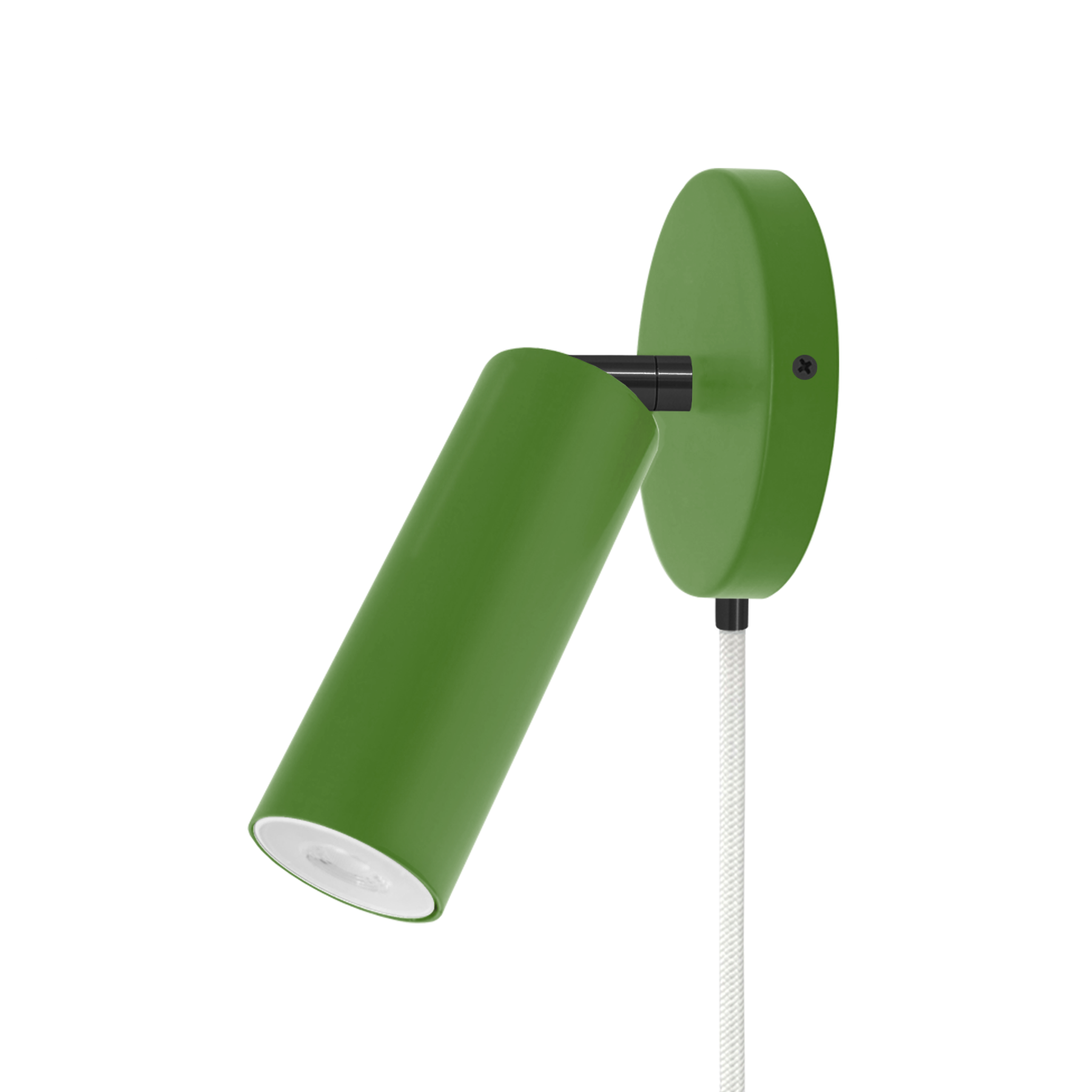 Black and python green color Reader plug-in sconce no arm Dutton Brown lighting