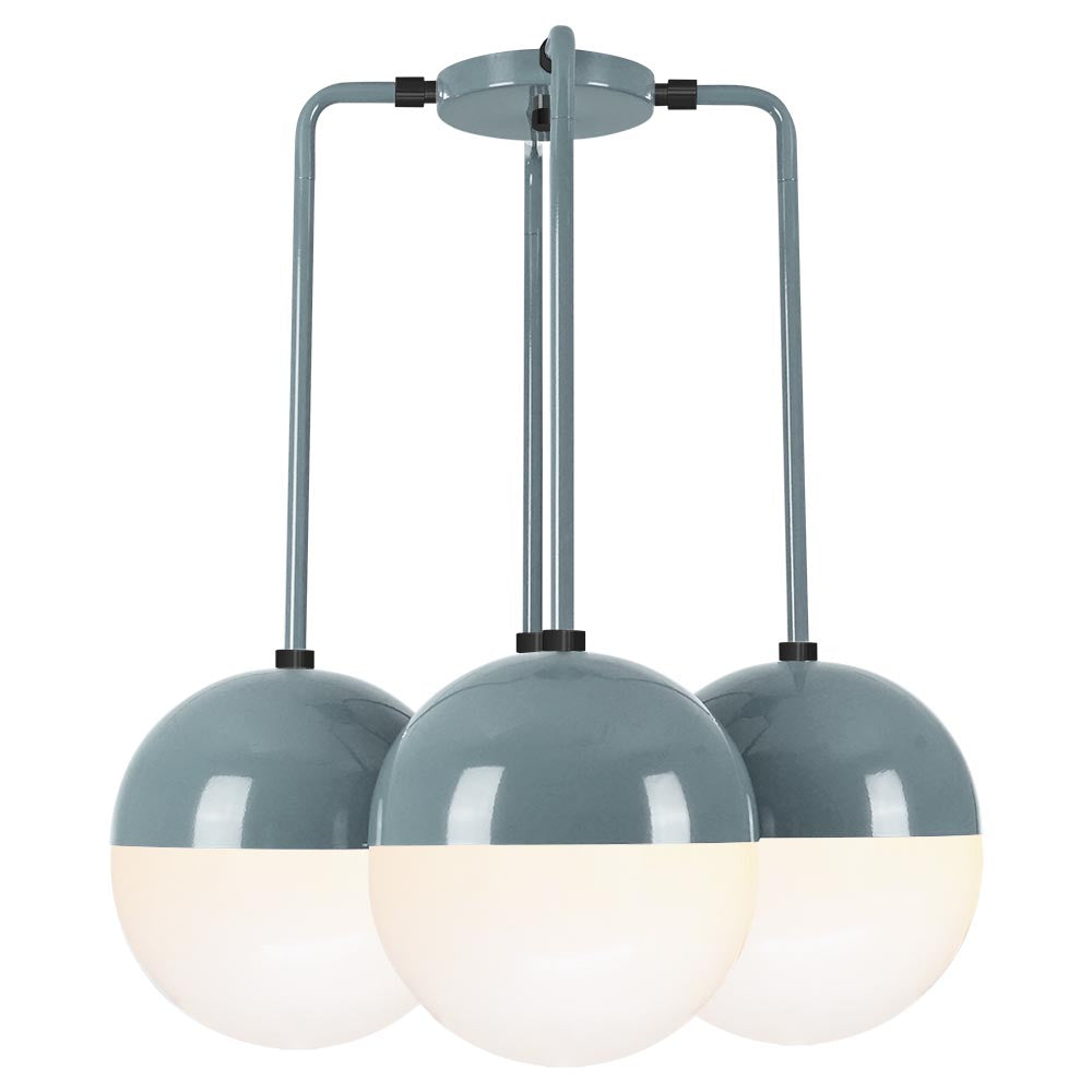 Black and lagoon color Tetra chandelier Dutton Brown lighting