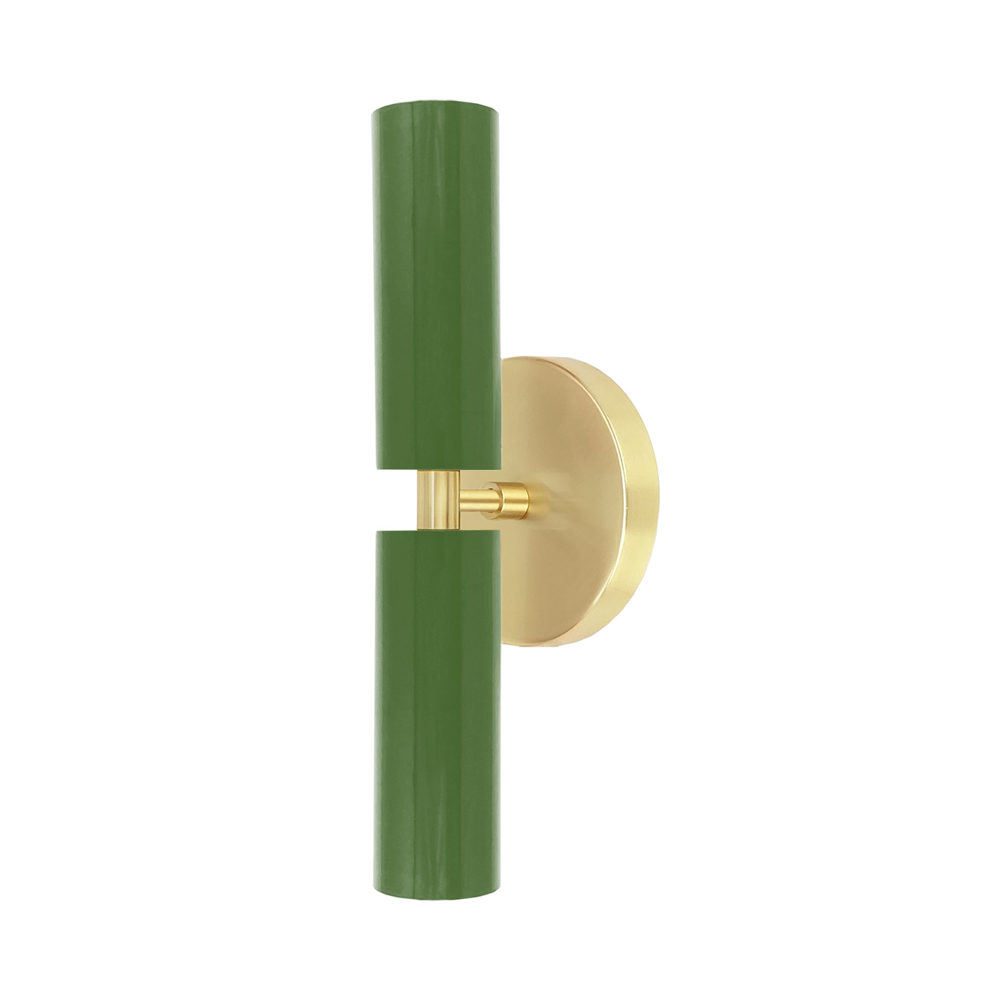 Brass and python green color Ruler sconce Dutton Brown lighting