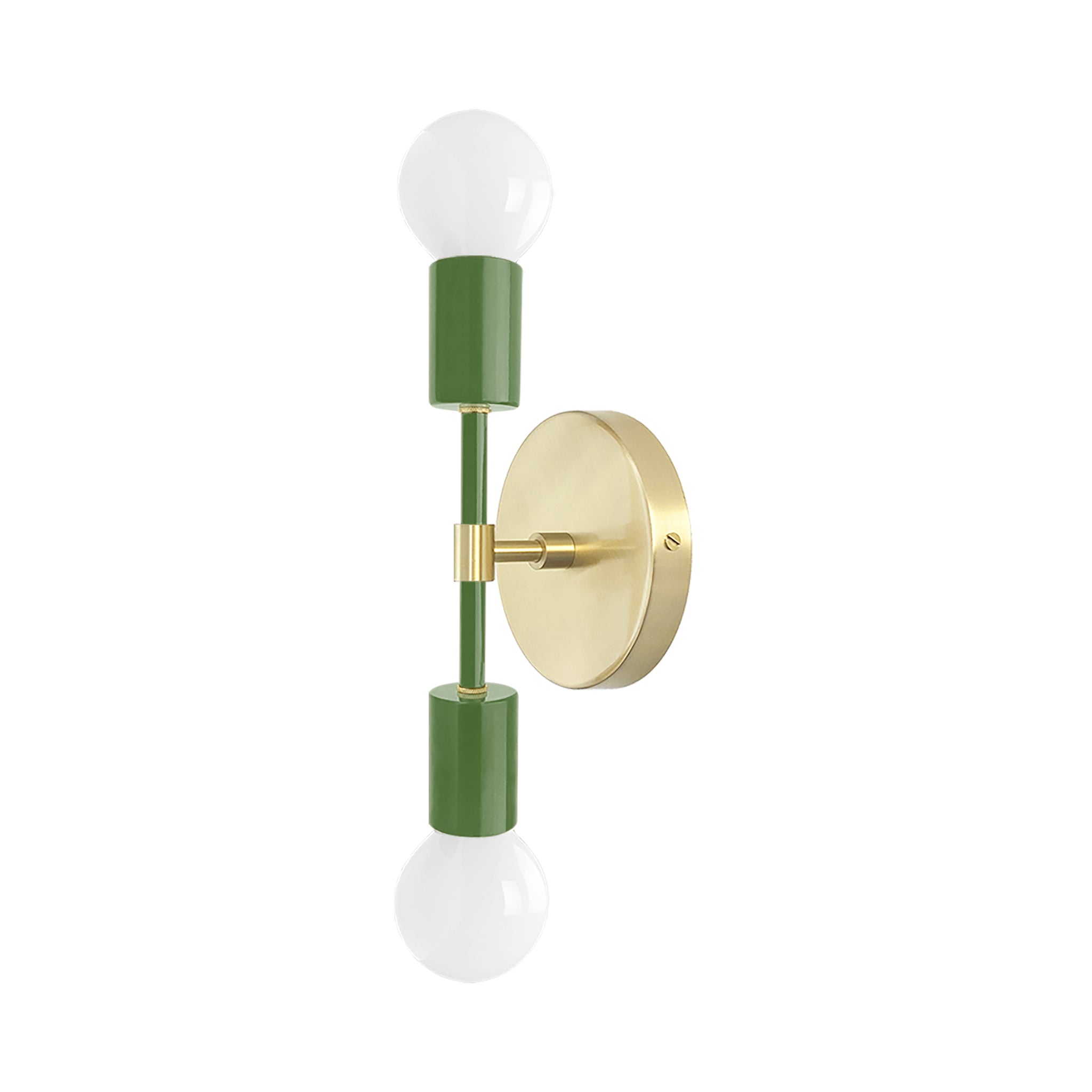 Brass and python green color Scepter sconce 10" Dutton Brown lighting