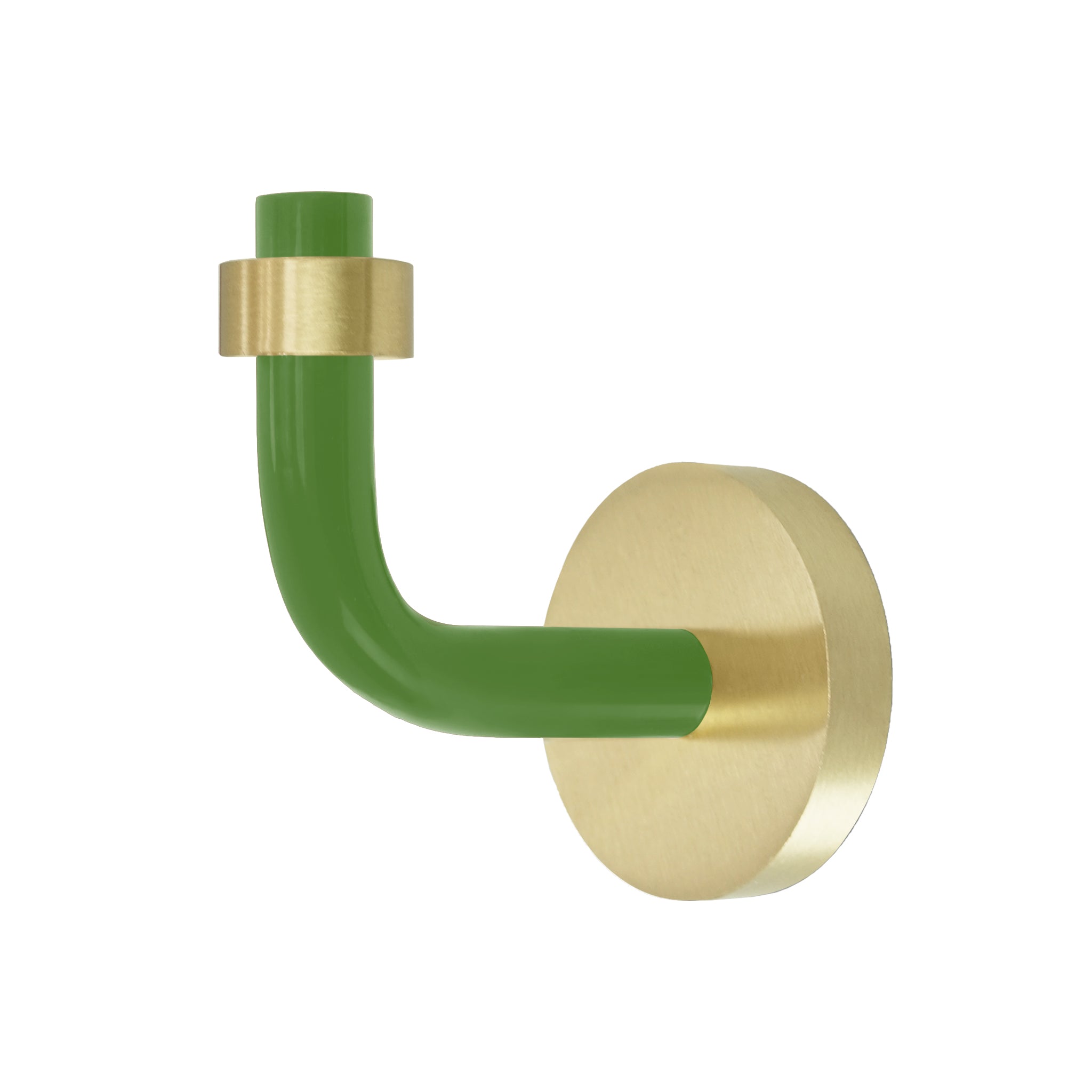 Brass and python green color Snug hook Dutton Brown hardware