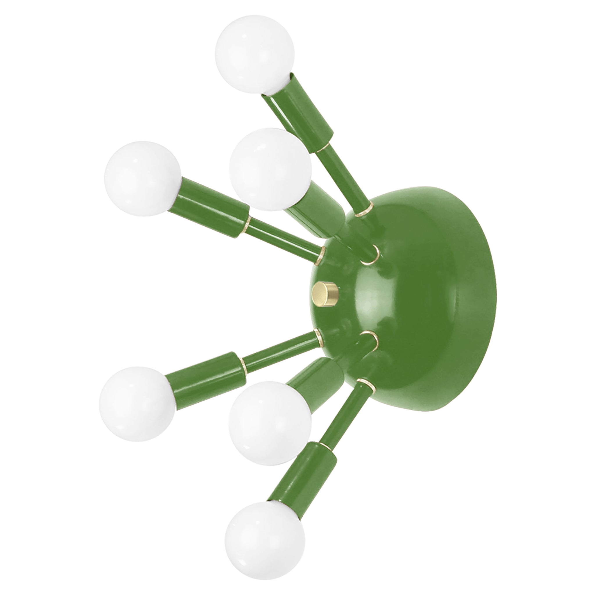 Brass and python green color Sputnik sconce Dutton Brown lighting
