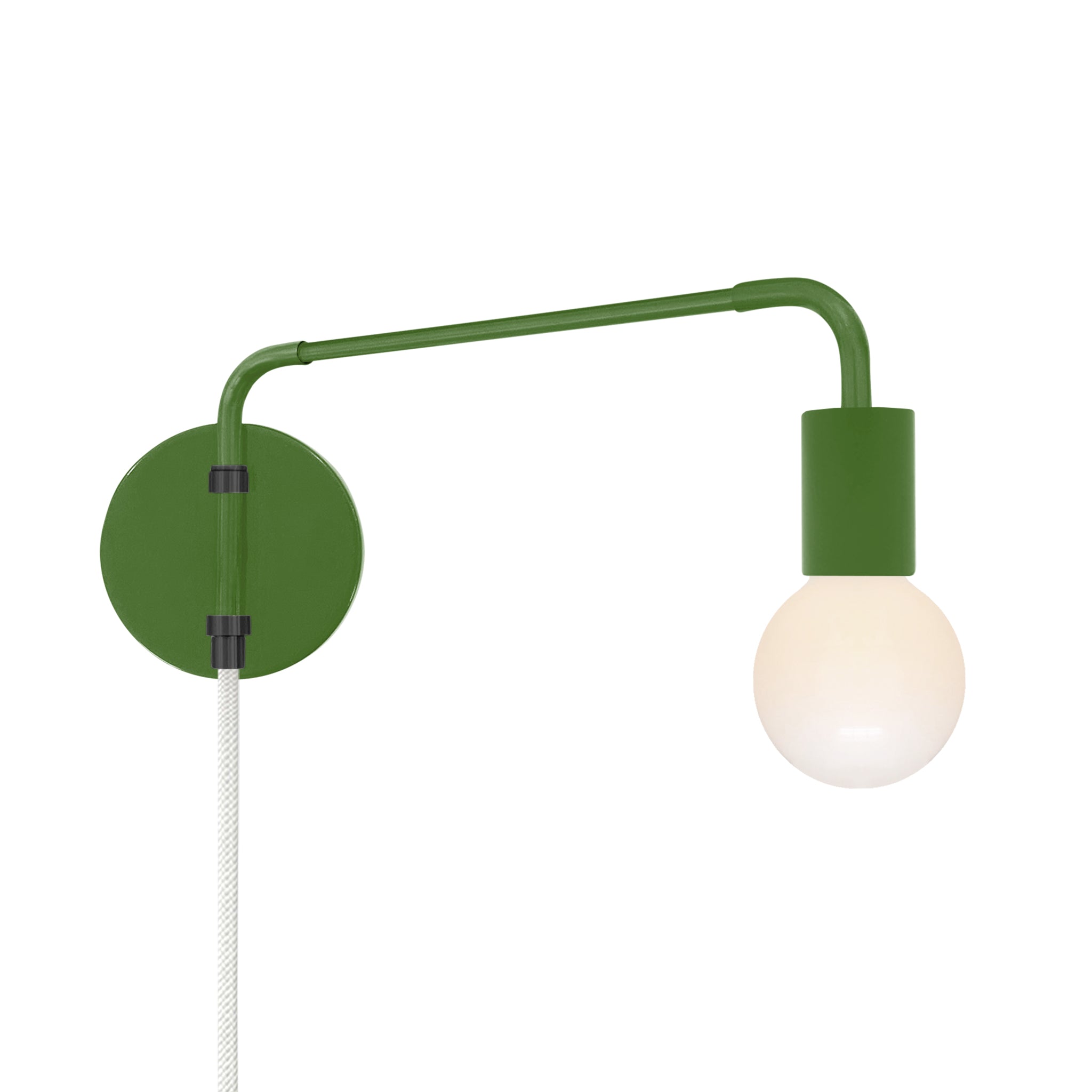 Black and python green color Sway plug-in sconce Dutton Brown lighting