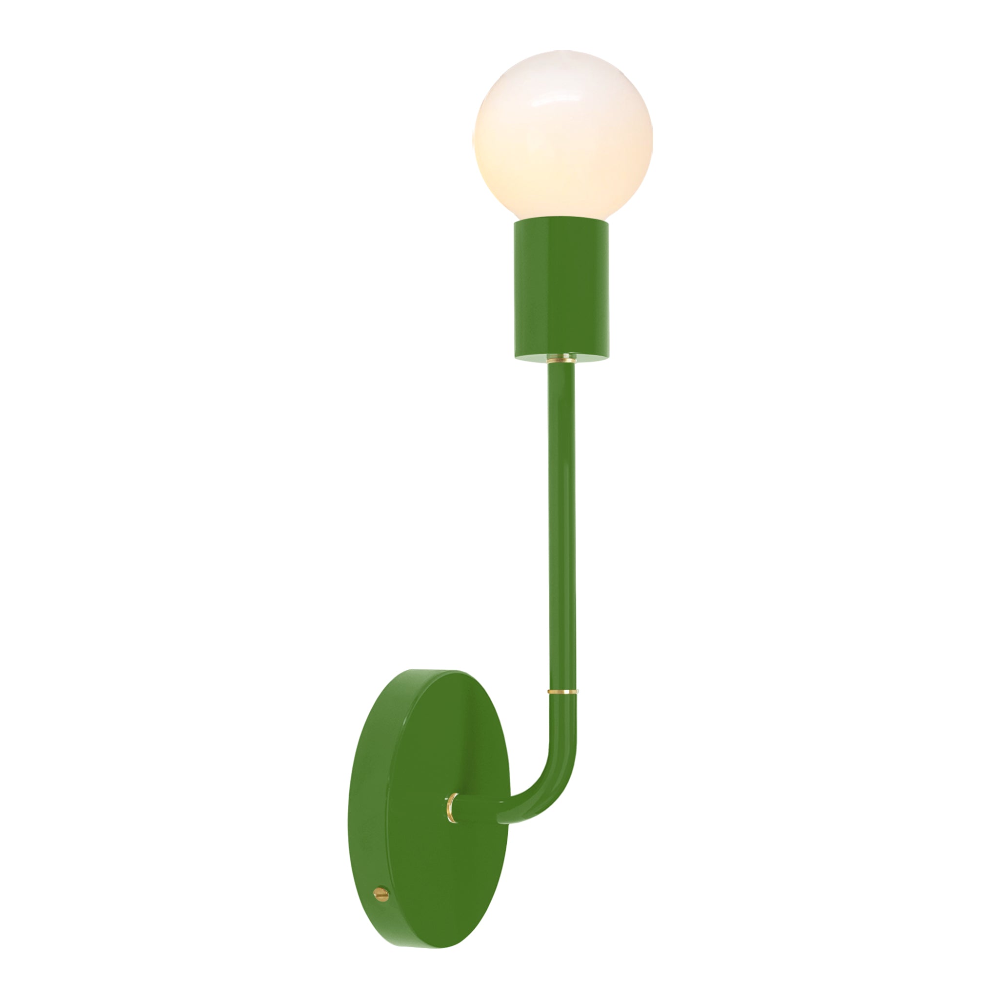 Brass and python green color Tall Snug sconce Dutton Brown lighting