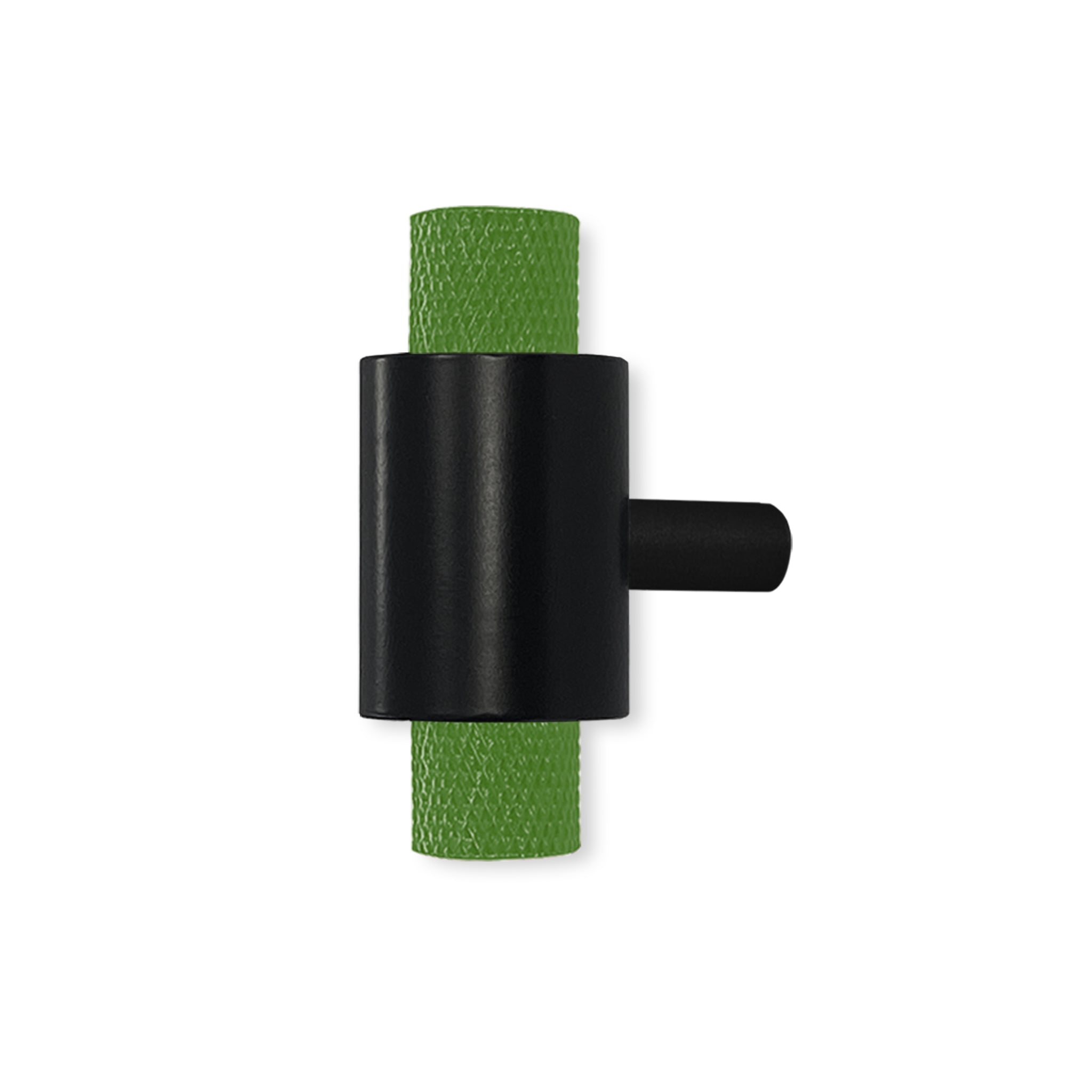 Black and python green color Tux knob Dutton Brown hardware
