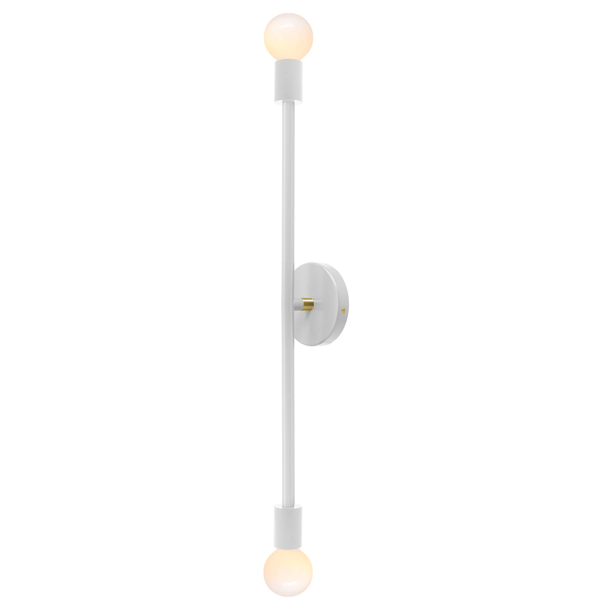 Brass and barely color Pilot sconce 29" Dutton Brown lighting