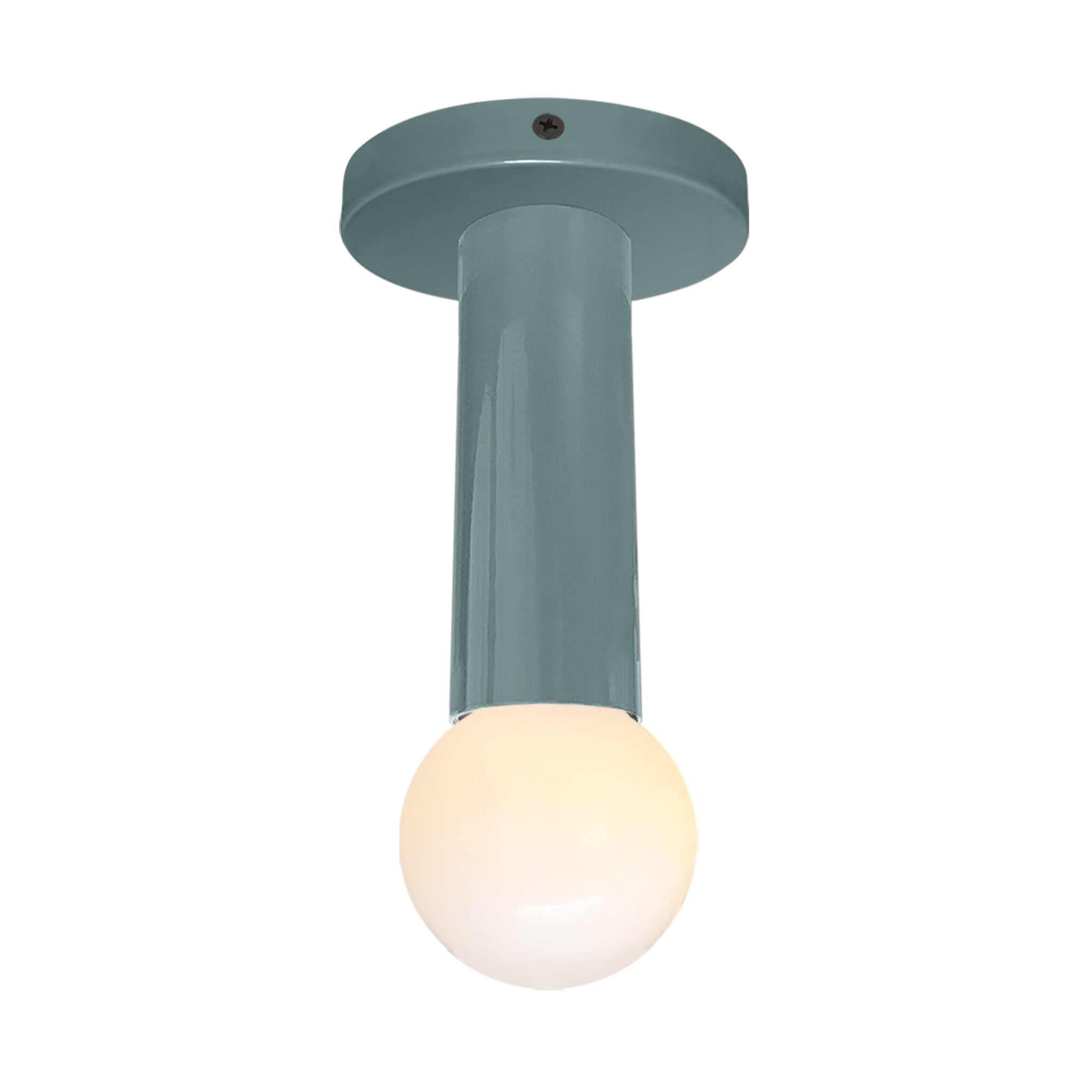 Black and lagoon color Eureka flush mount Dutton Brown lighting