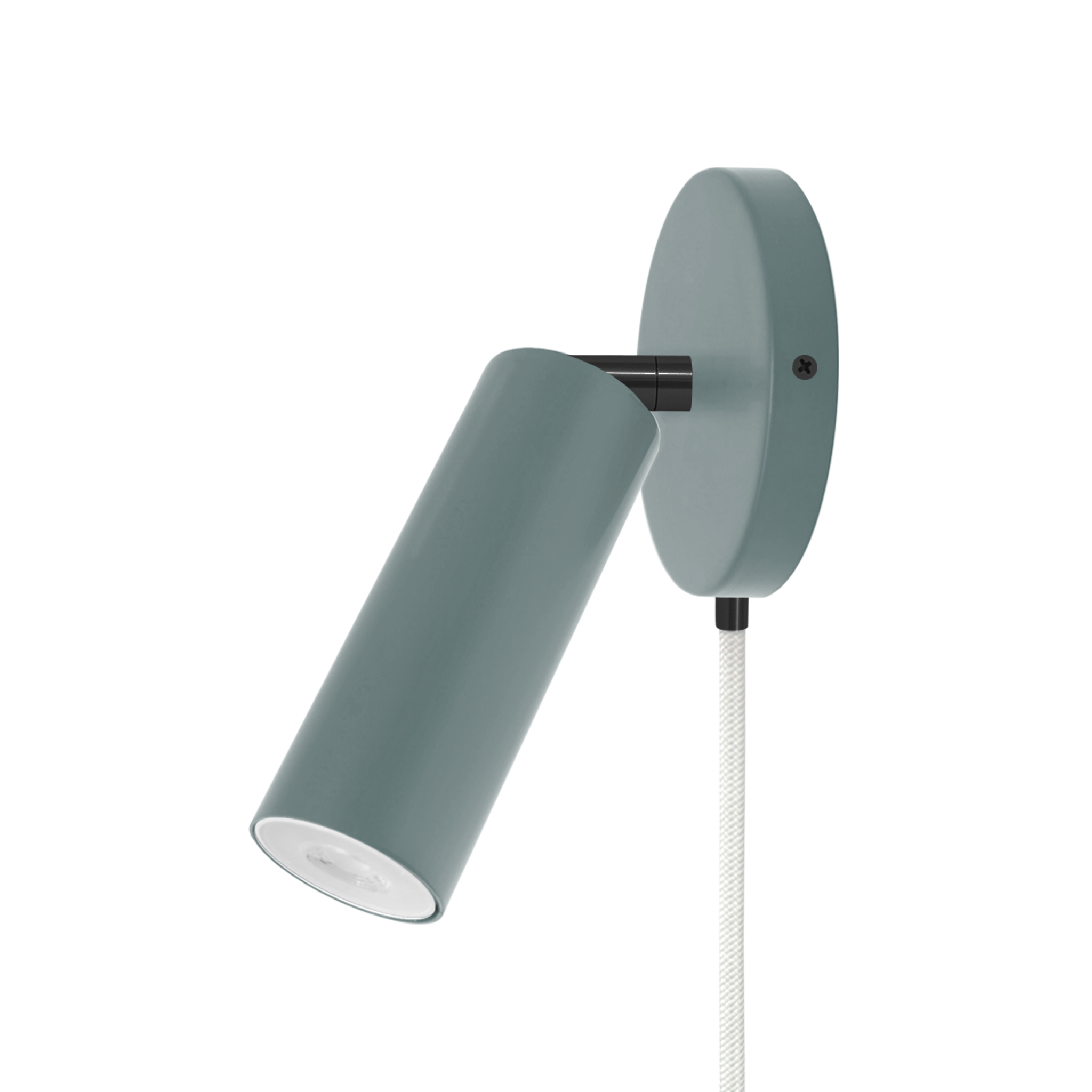 Black and lagoon color Reader plug-in sconce no arm Dutton Brown lighting