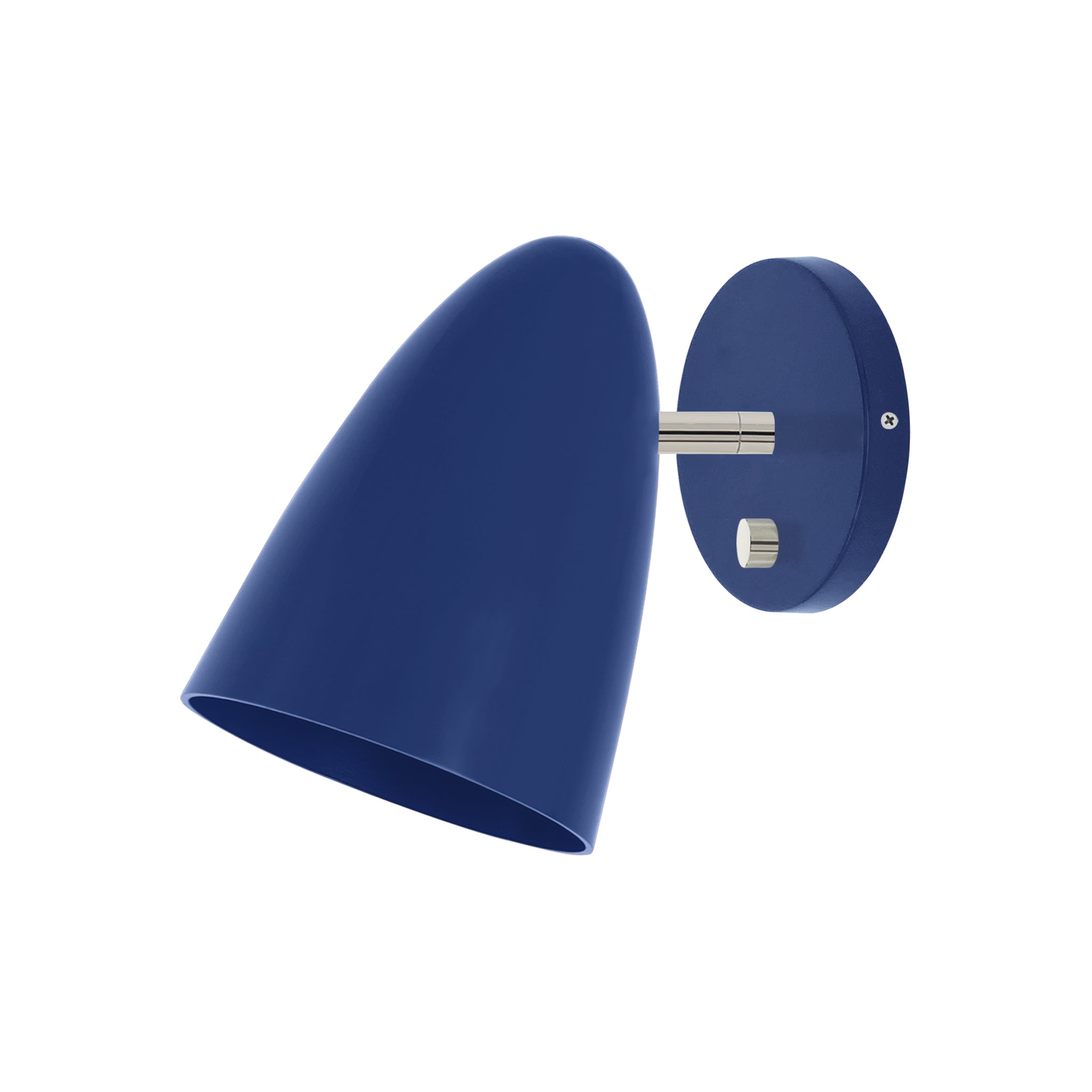 Nickel and cobalt color Boom sconce no arm Dutton Brown lighting