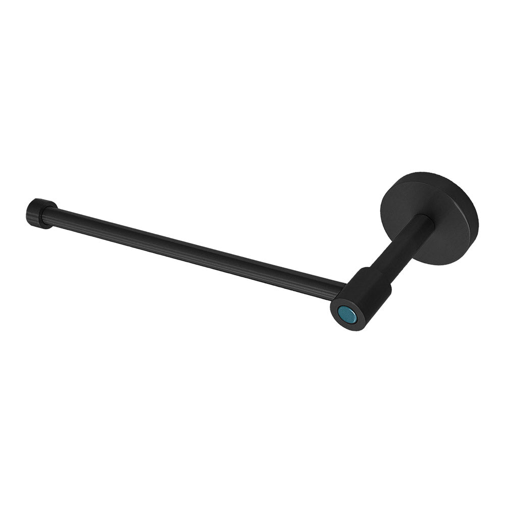 Black and slate blue color Head hand towel bar Dutton Brown hardware