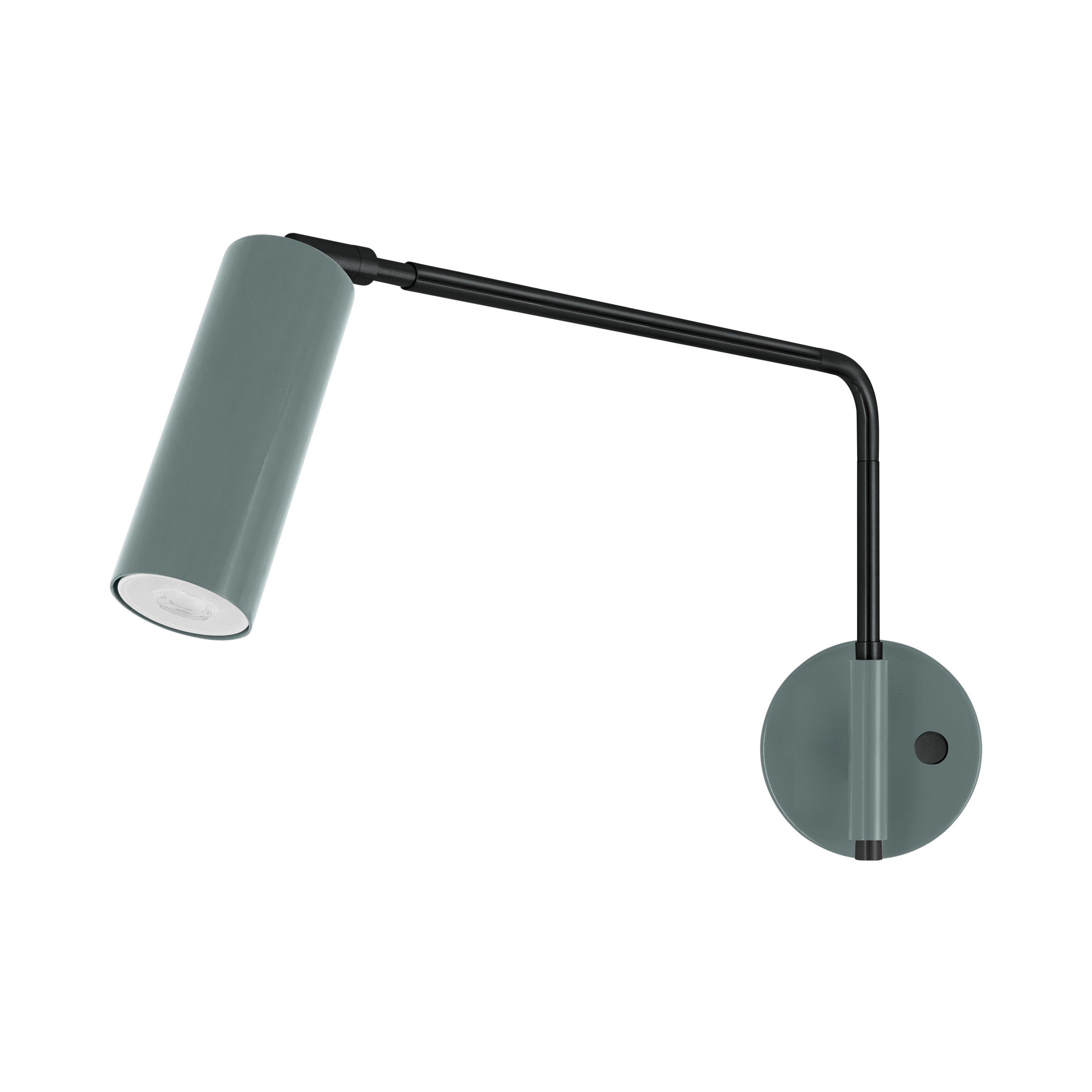 Black and lagoon color Color Reader Swing Arm sconce Dutton Brown lighting