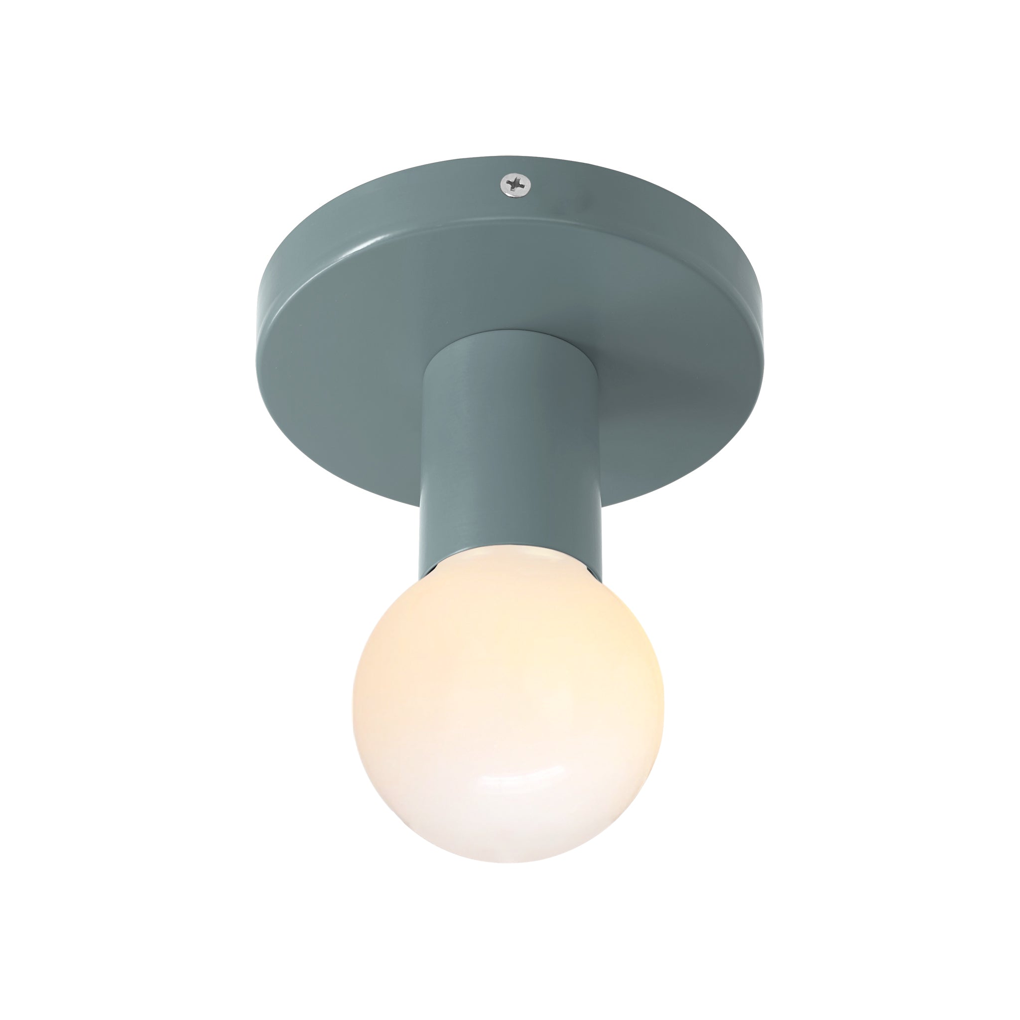Nickel and python green color Twink flush mount Dutton Brown lighting