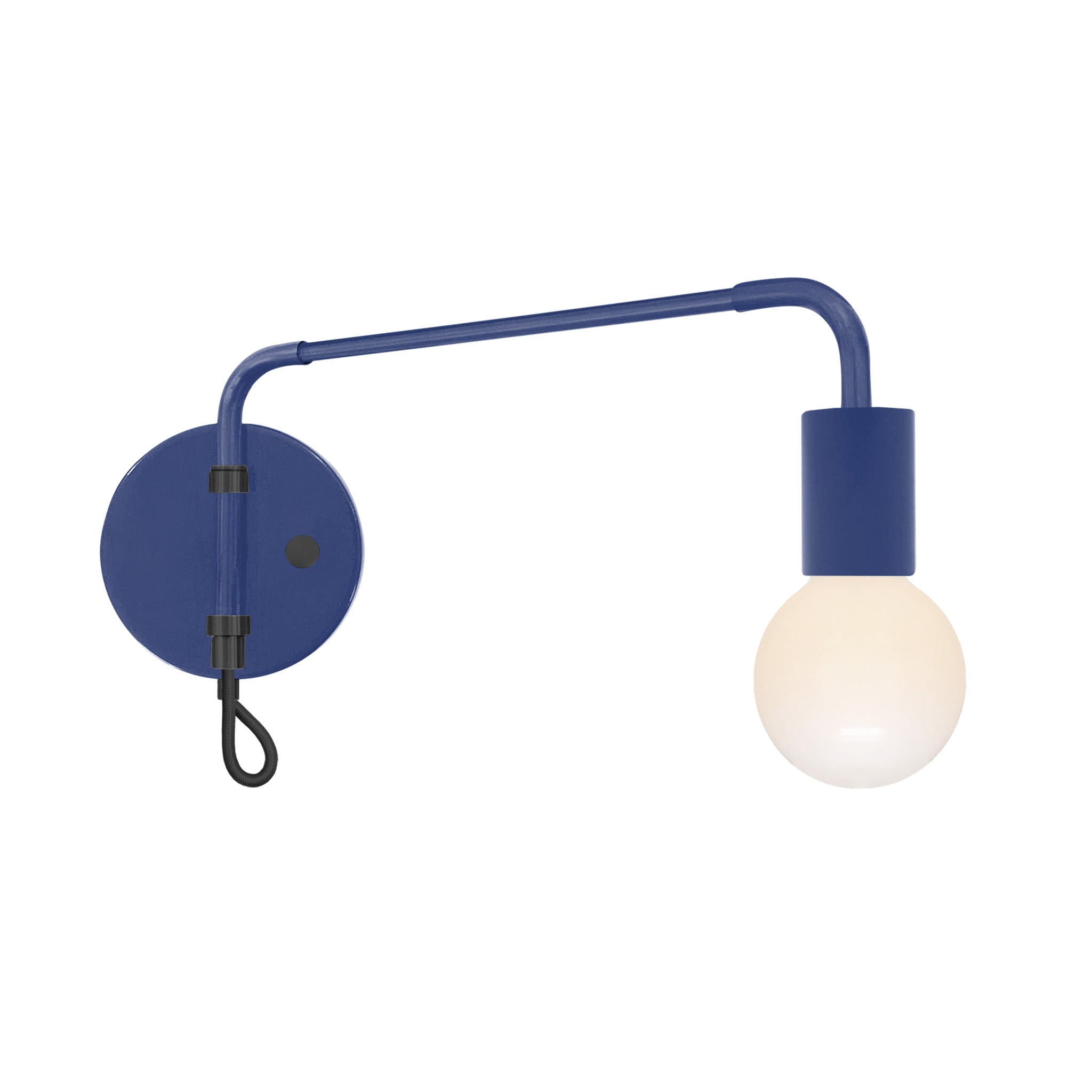Black and cobalt color Sway sconce Dutton Brown lighting