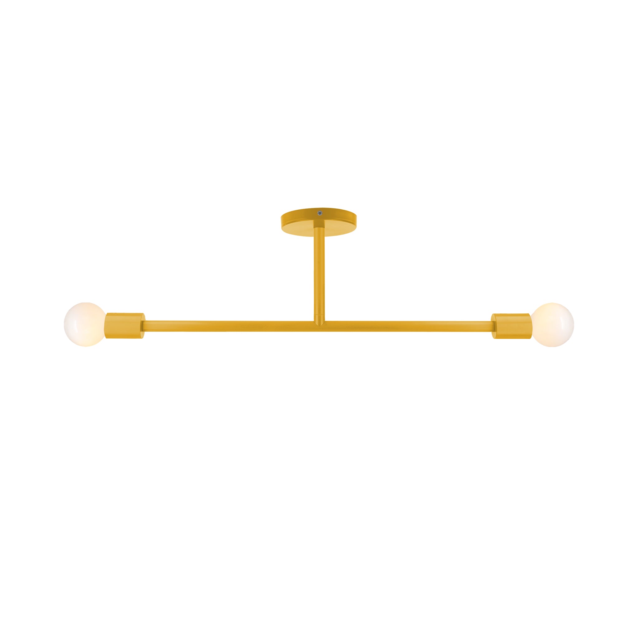 Ochre color Pilot flush mount 29" Dutton Brown lighting