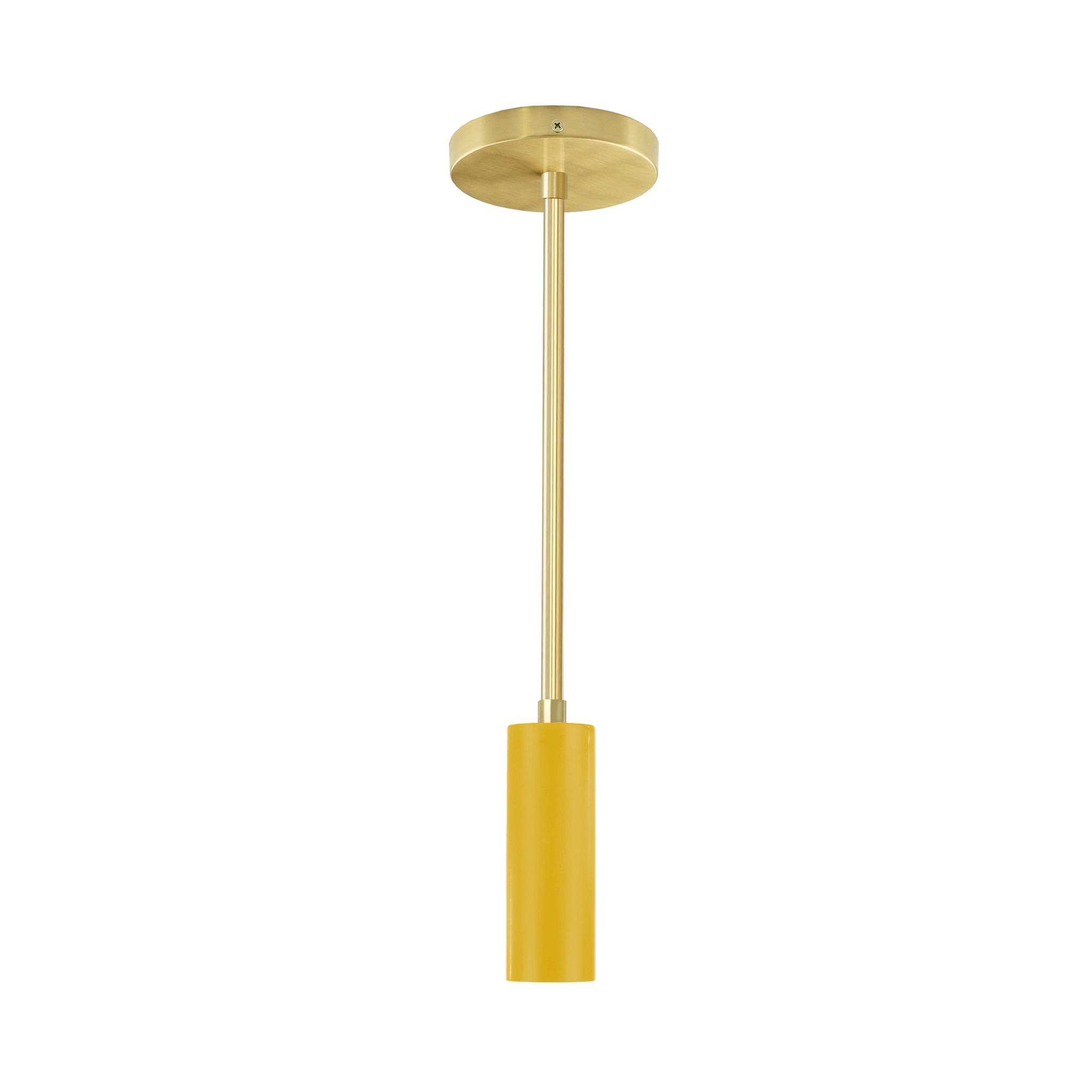 Brass and ochre color Reader pendant Dutton Brown lighting