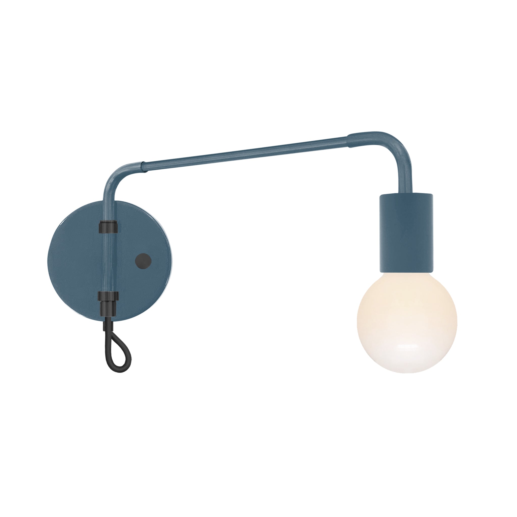 Black and slate blue color Sway sconce Dutton Brown lighting