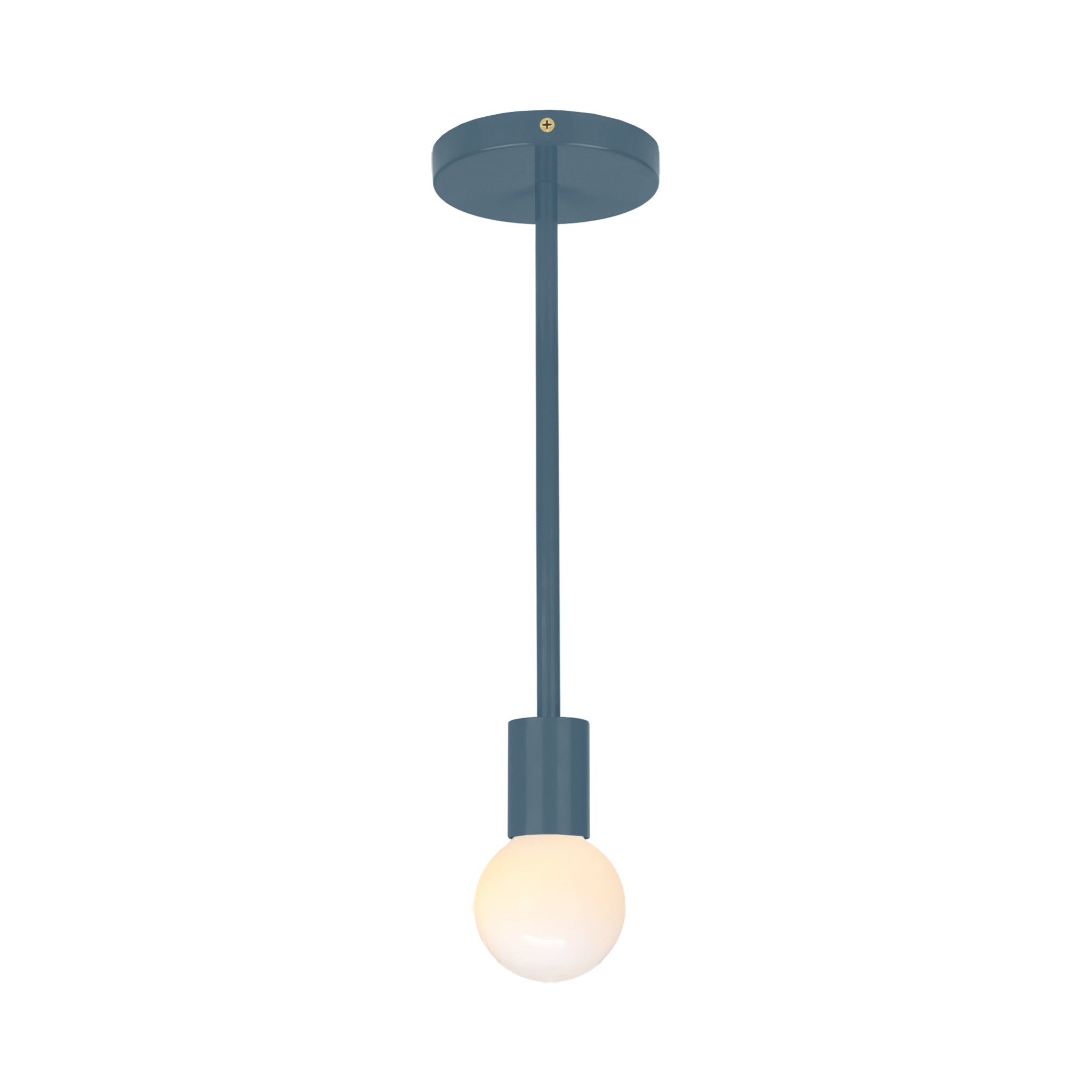 Brass and slate blue color Twink pendant Dutton Brown lighting