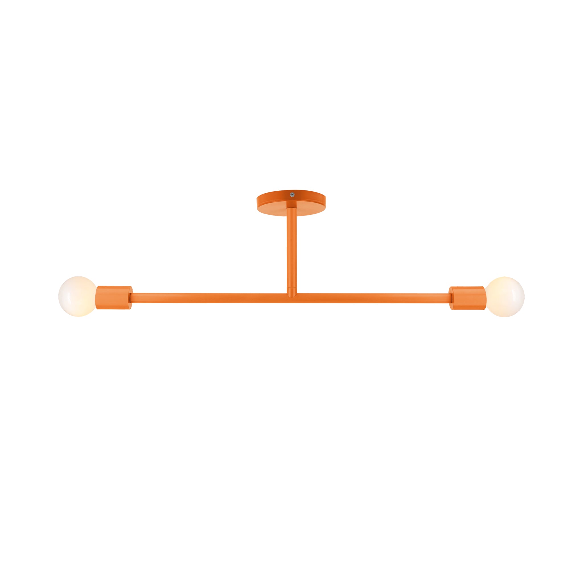 Orange color Pilot flush mount 29" Dutton Brown lighting