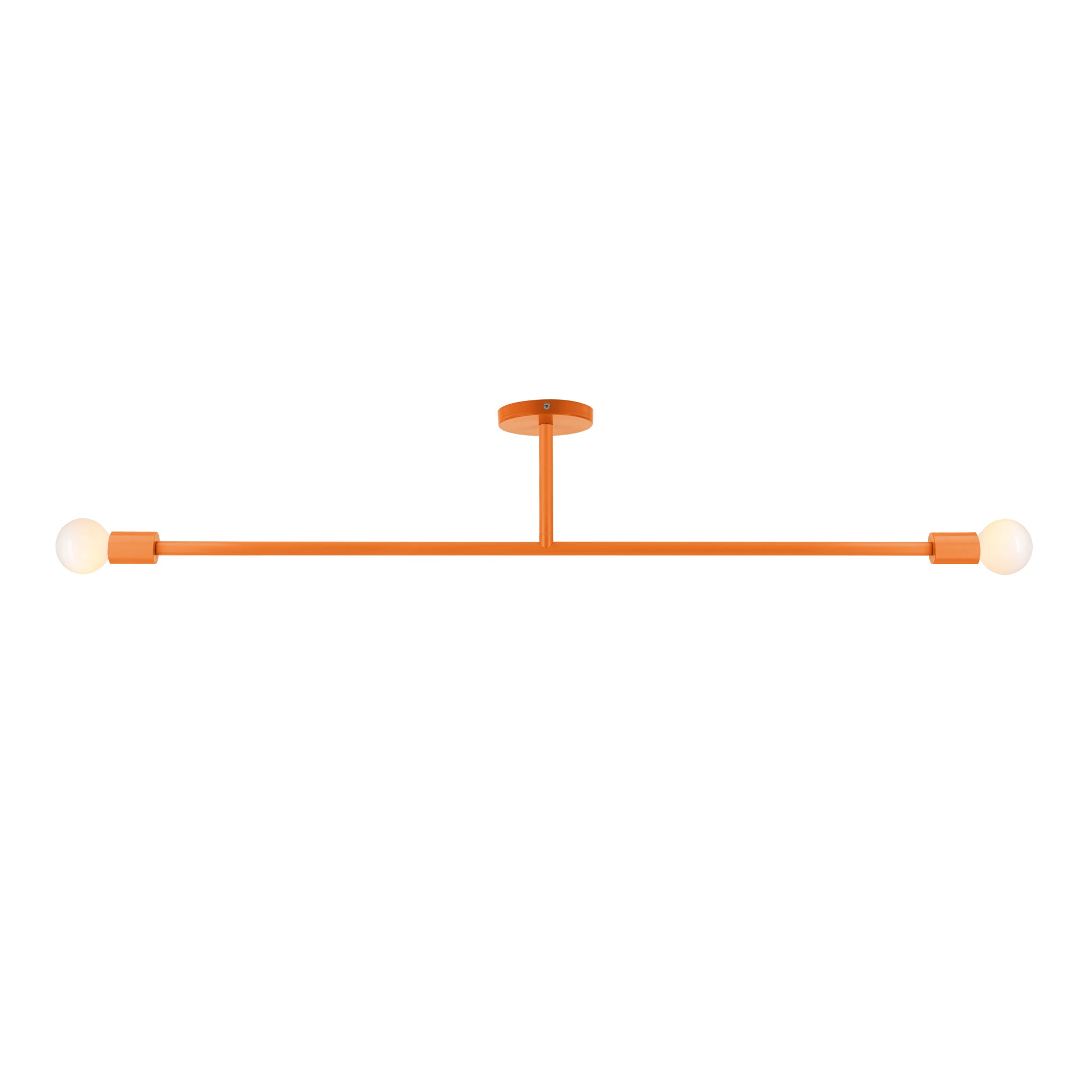 Orange color Pilot flush mount 47" Dutton Brown lighting