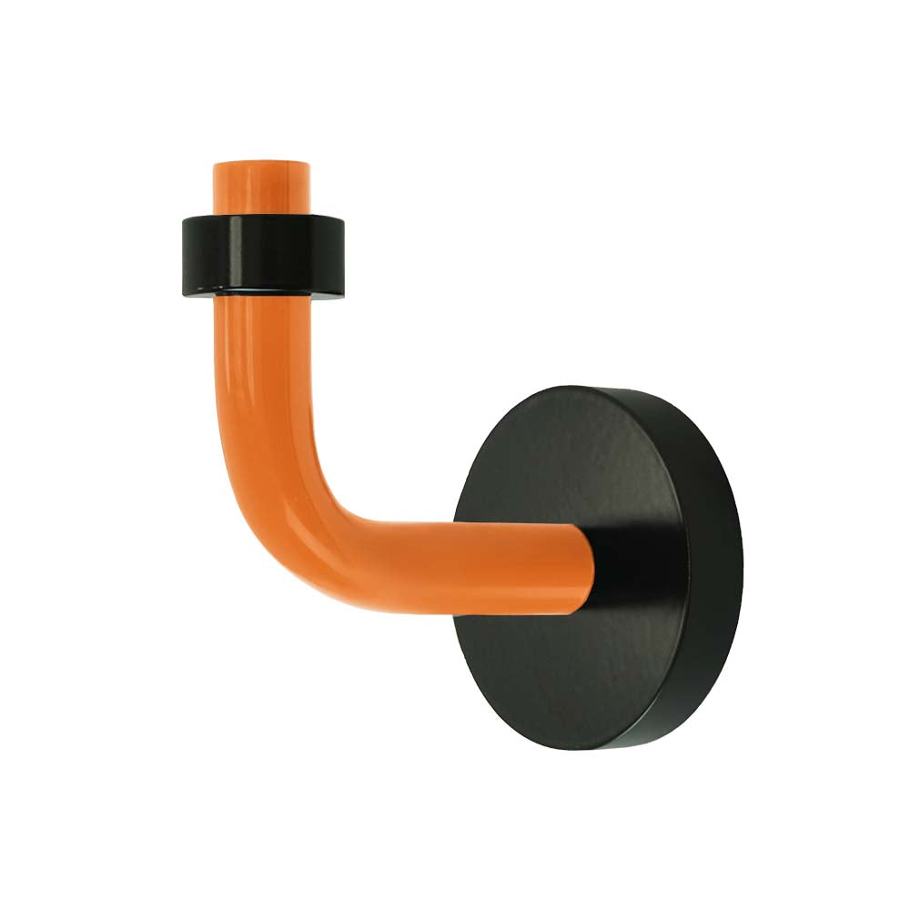 Black and orange color Snug hook Dutton Brown hardware