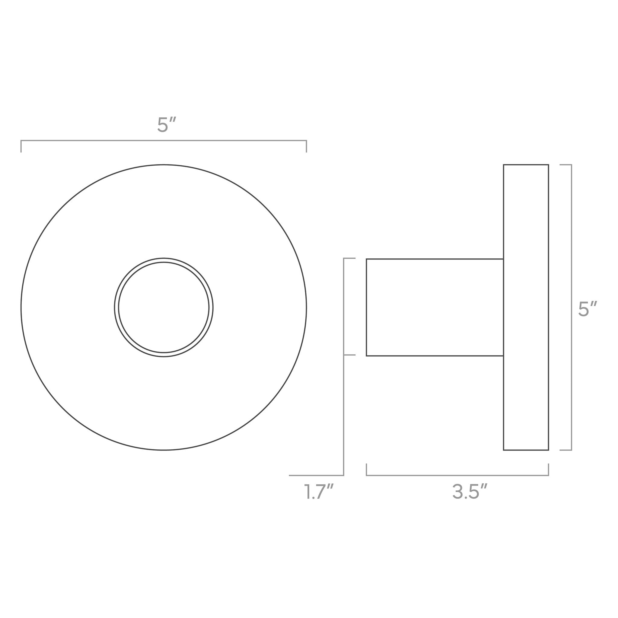 ISO drawing Twink sconce Dutton Brown lighting