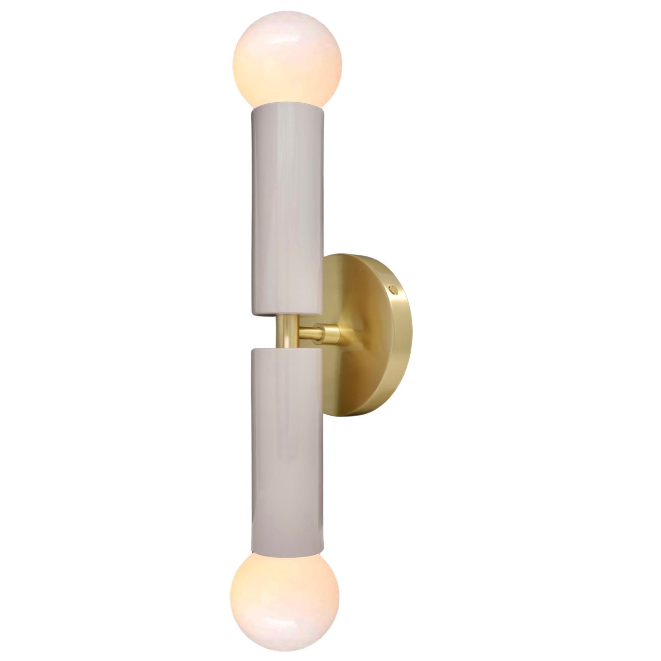 Brass and barely color Monarch sconce Dutton Brown lighting