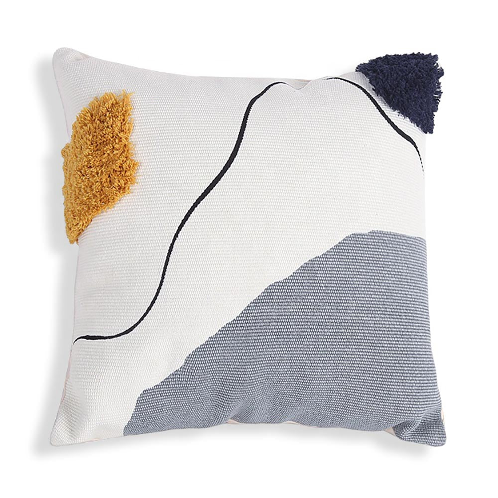 New Styles Every Week Blot Abstract Shag Pillow Cover - 18 x 18