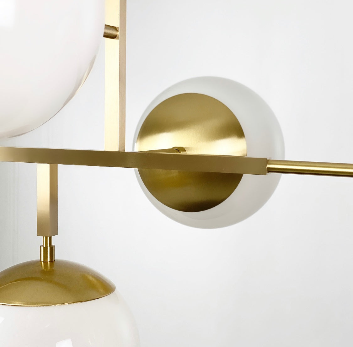 Brass Big Prisma chandelier 42" Dutton Brown lighting
