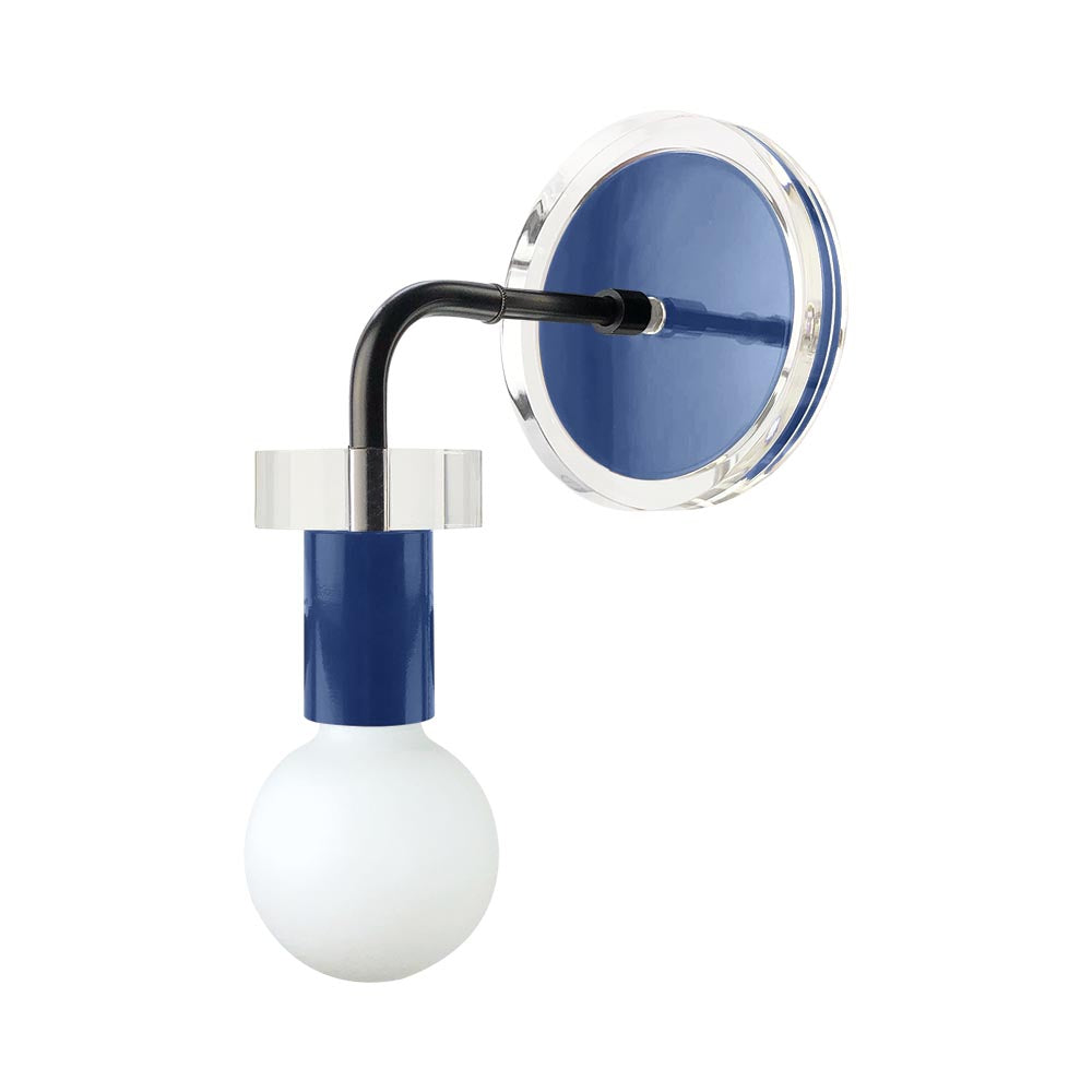 Black and cobalt color Adore sconce Dutton Brown lighting