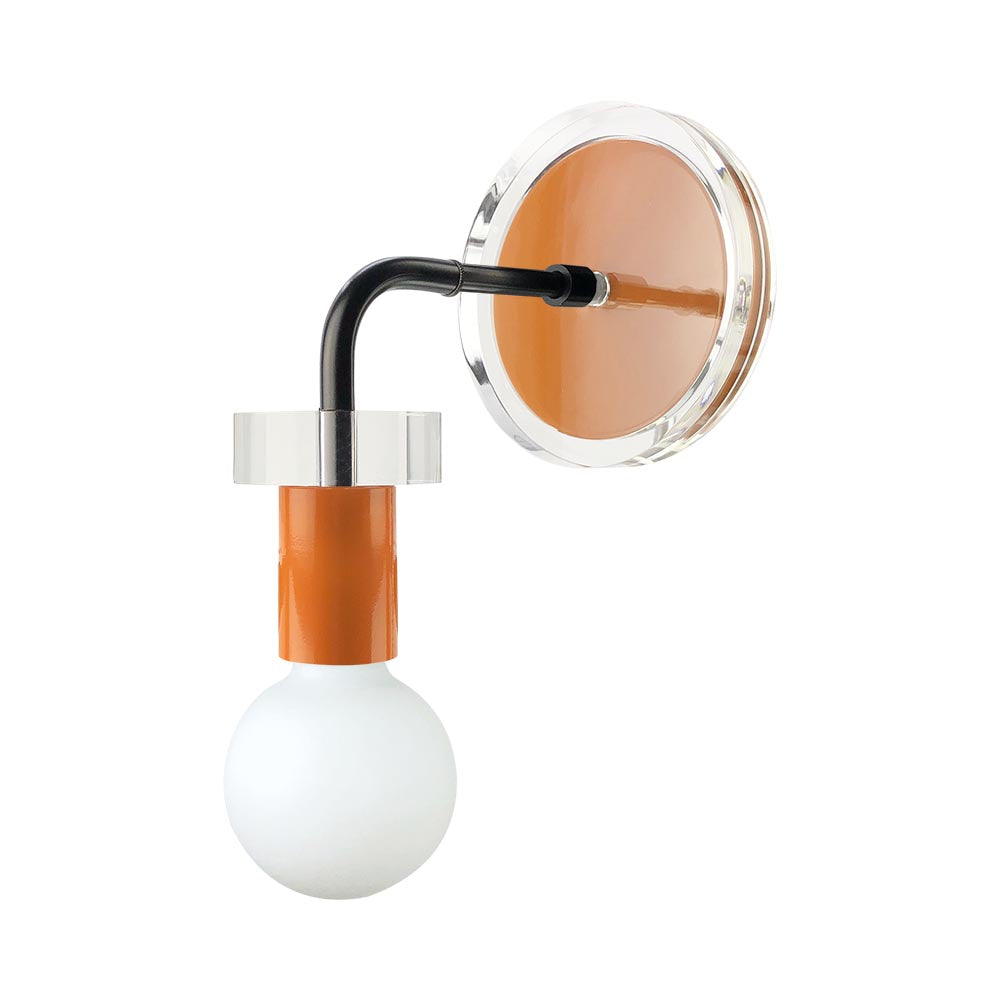 Black and orange color Adore sconce Dutton Brown lighting