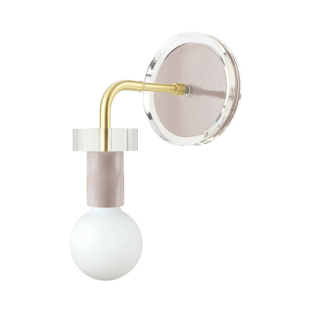 Brass and barely color Adore sconce Dutton Brown lighting