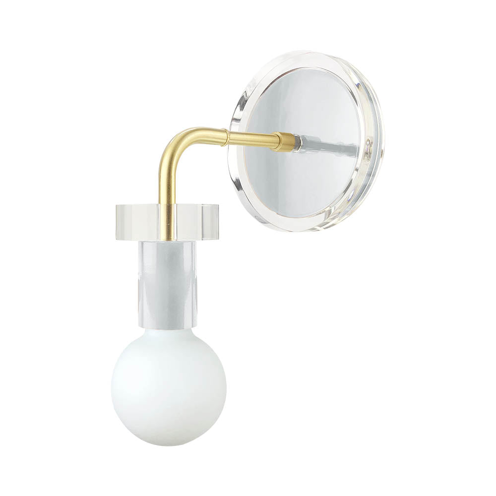 Brass and chalk color Adore sconce Dutton Brown lighting