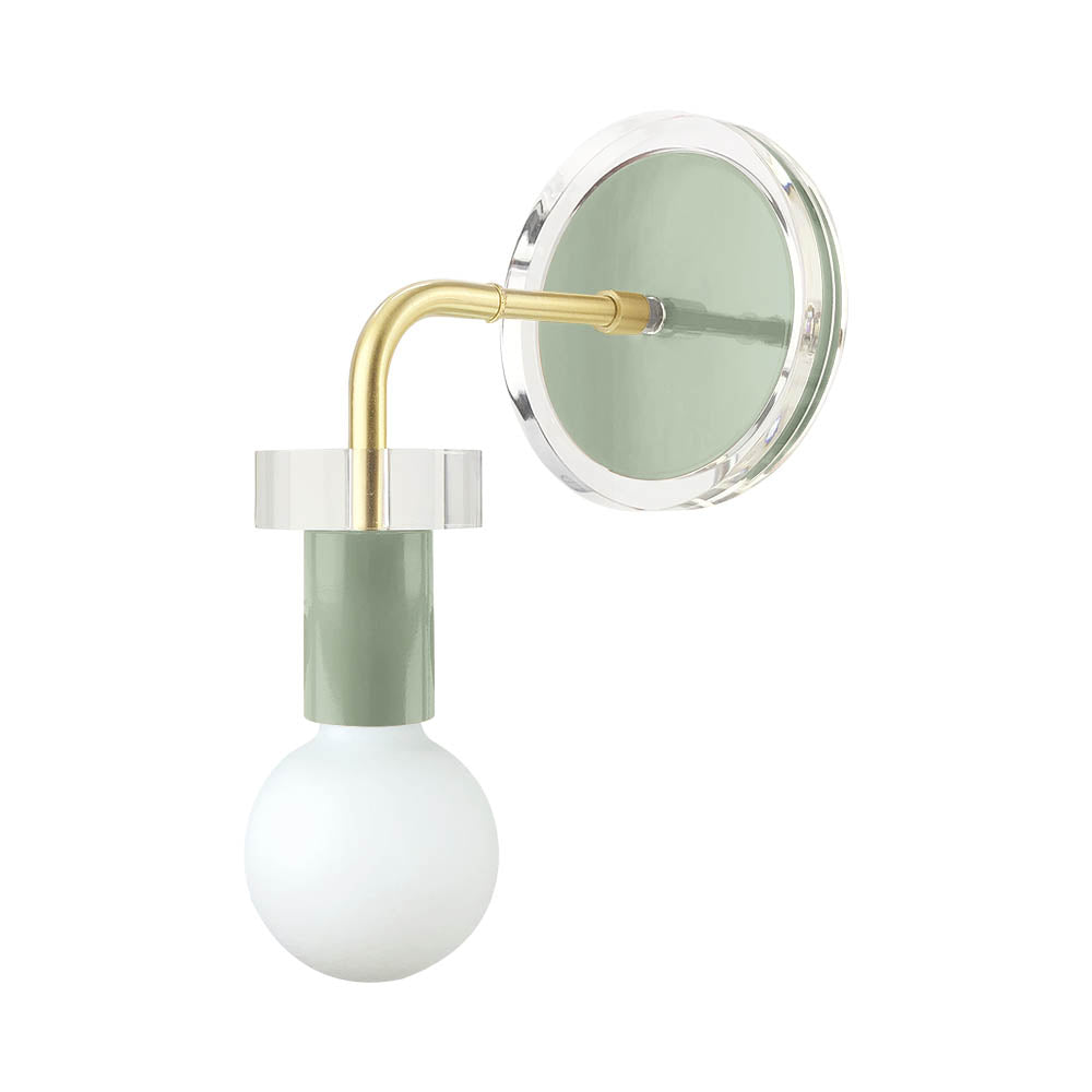 Brass and spa color Adore sconce Dutton Brown lighting