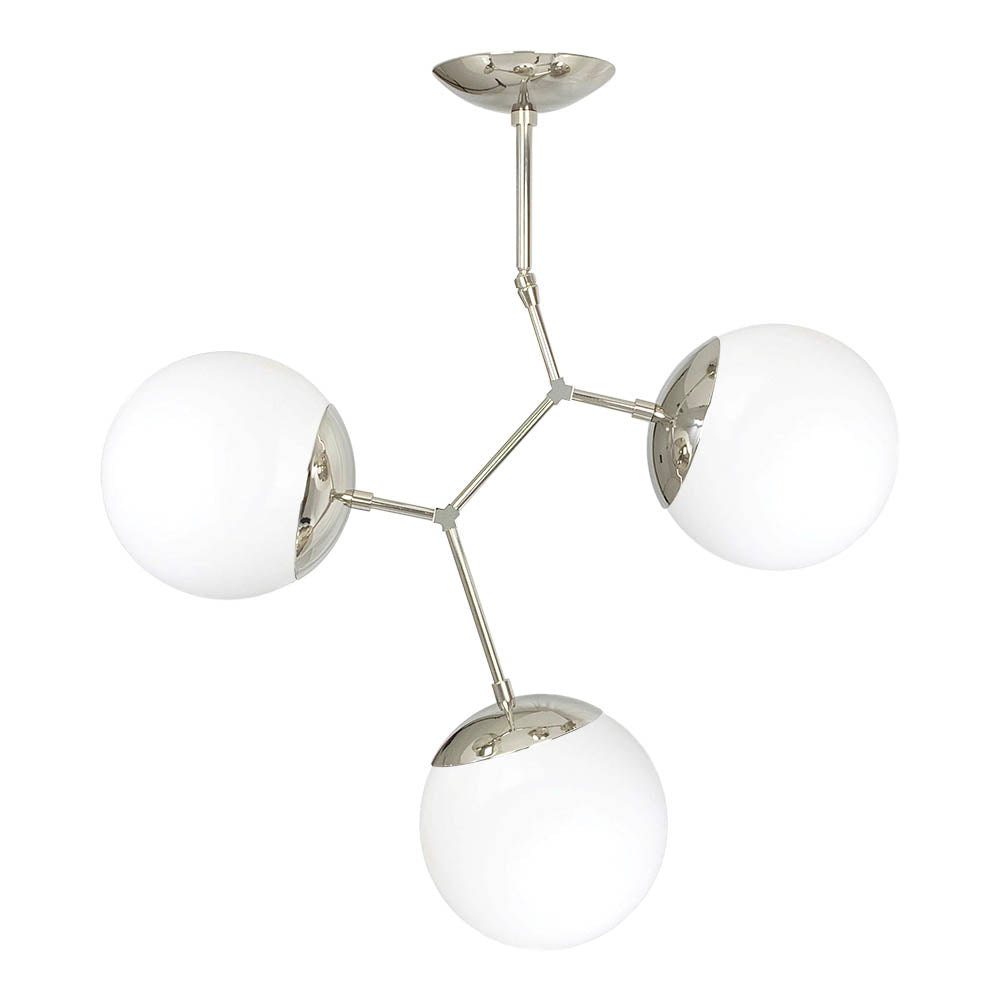 Nickel Astar 3 chandelier Dutton Brown lighting