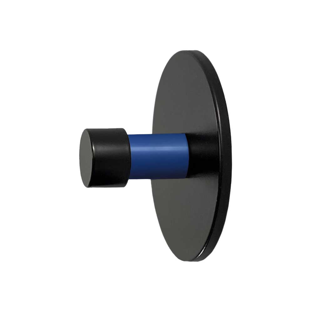 Black and cobalt color Bae knob Dutton Brown hardware