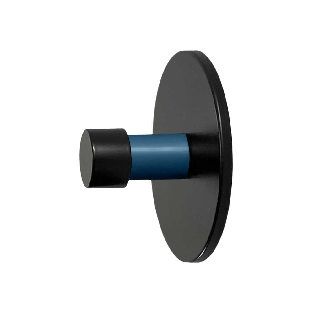 Black and slate blue color Bae knob Dutton Brown hardware