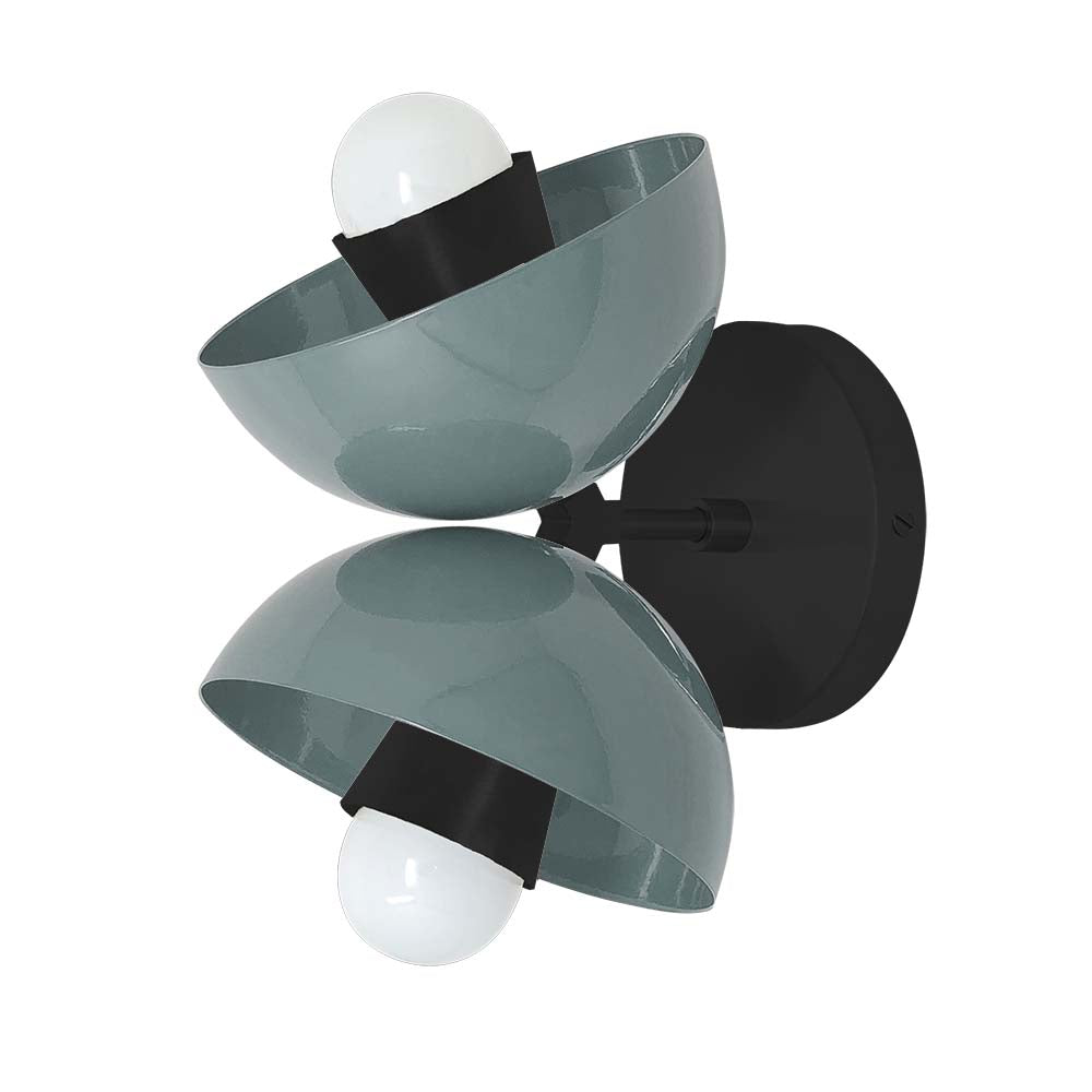 Black and lagoon color Beso sconce Dutton Brown lighting