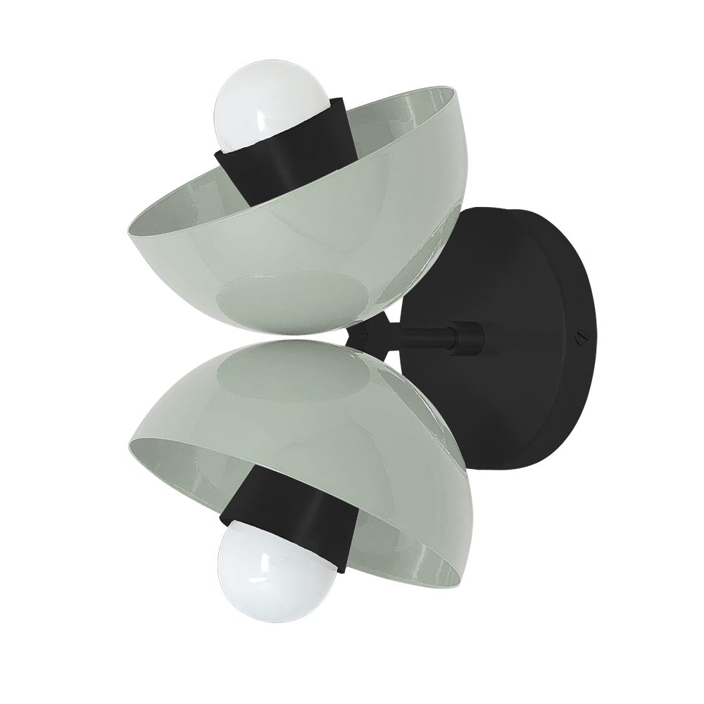 Black and spa color Beso sconce Dutton Brown lighting