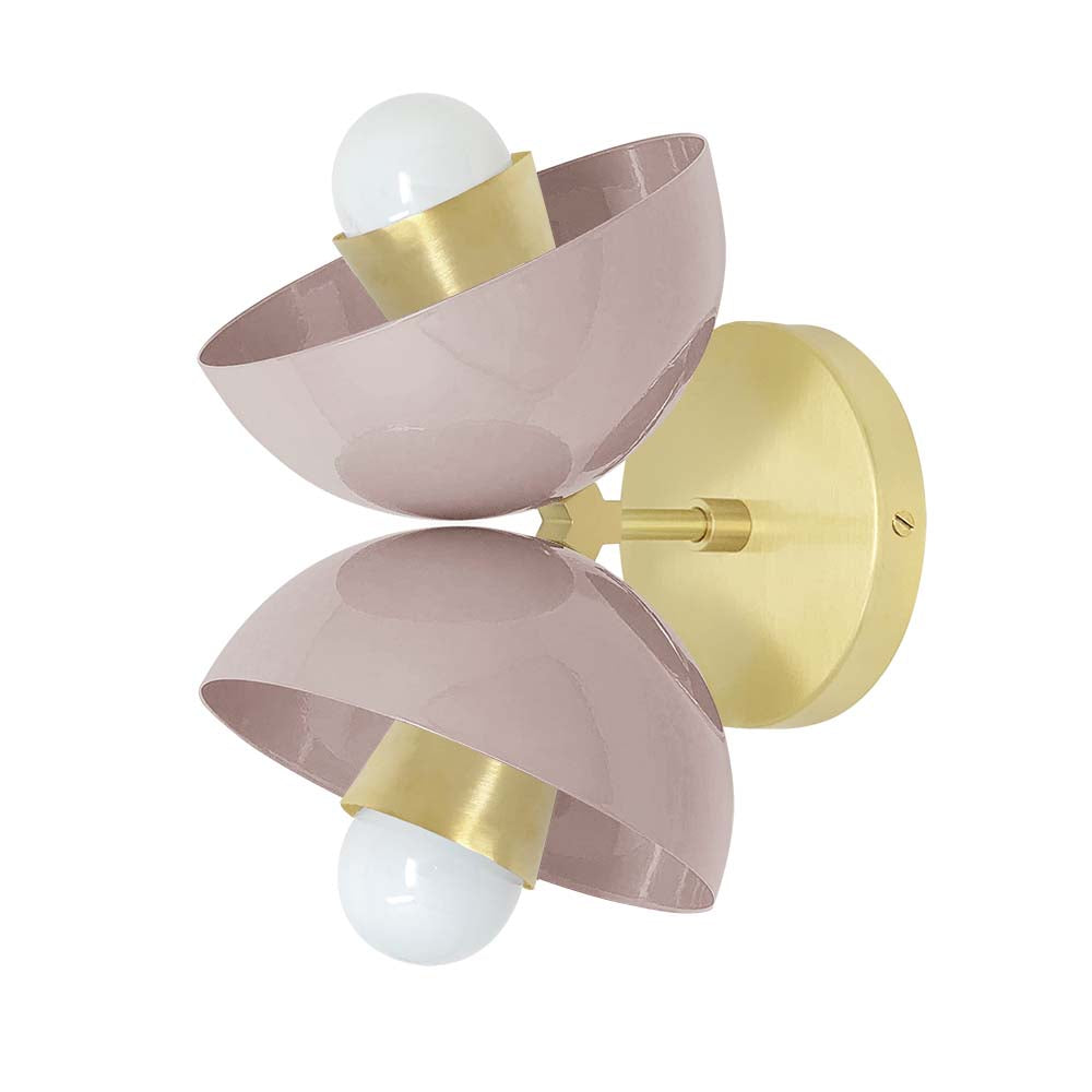 Brass and barely color Beso sconce Dutton Brown lighting