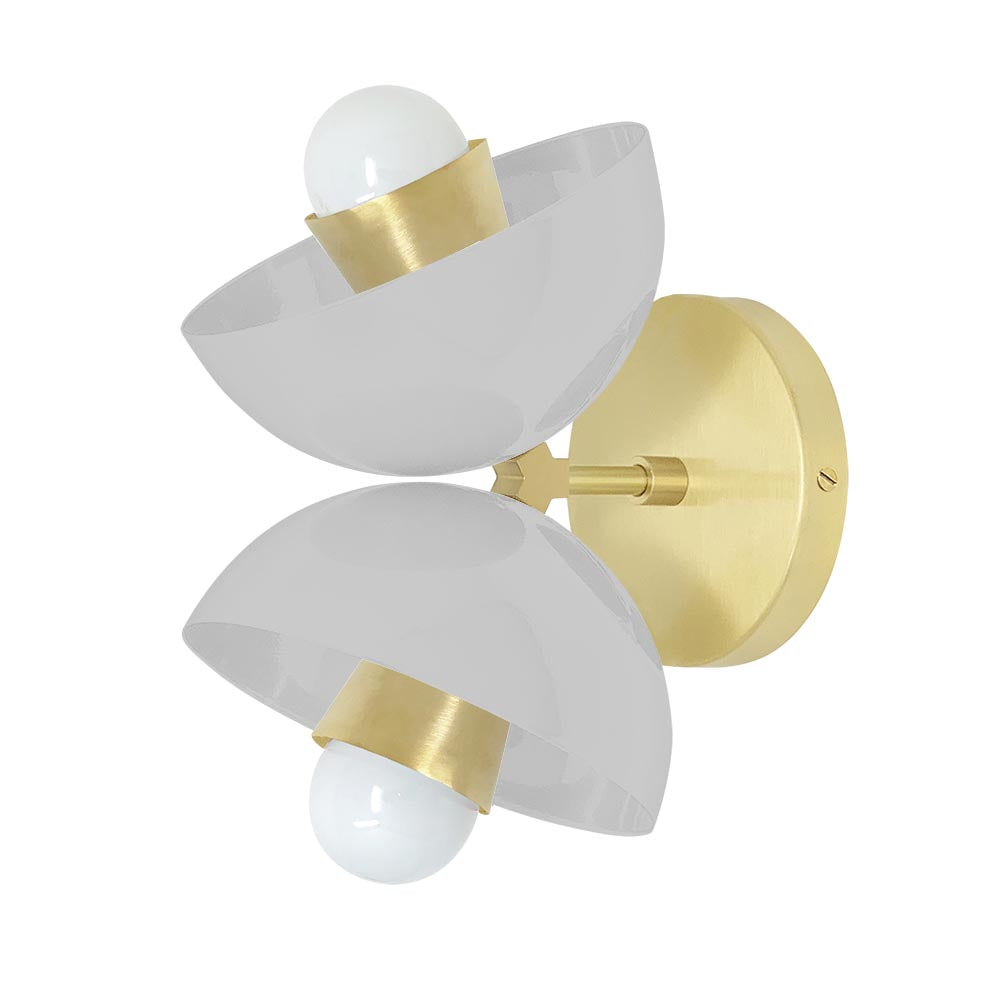 Brass and chalk color Beso sconce Dutton Brown lighting
