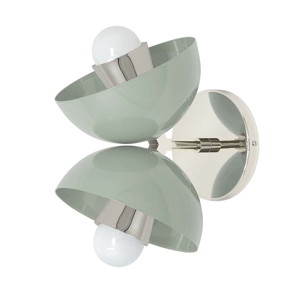 Nickel and spa color Beso sconce Dutton Brown lighting