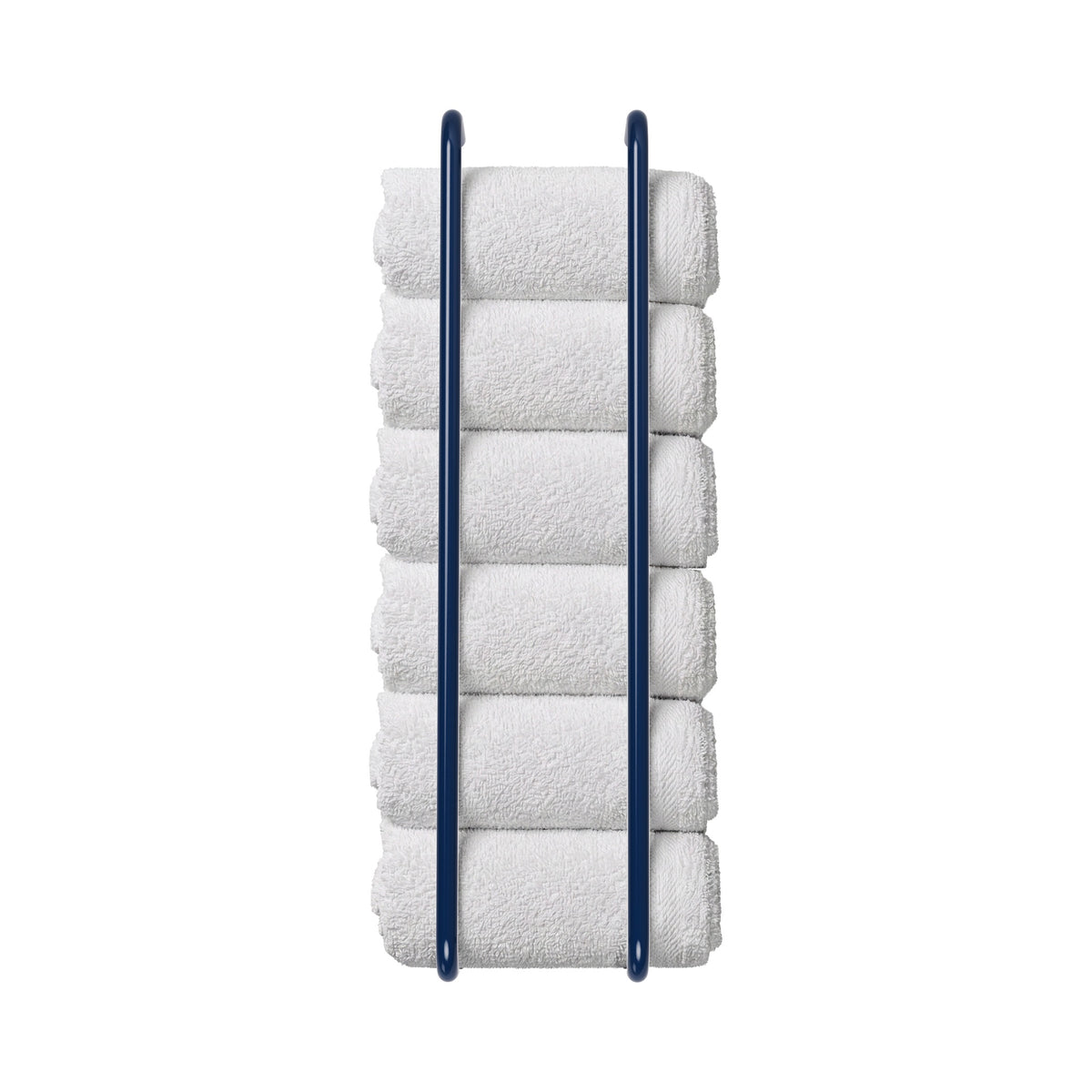 Cobalt color Beyond towel rack 36" Dutton Brown hardware