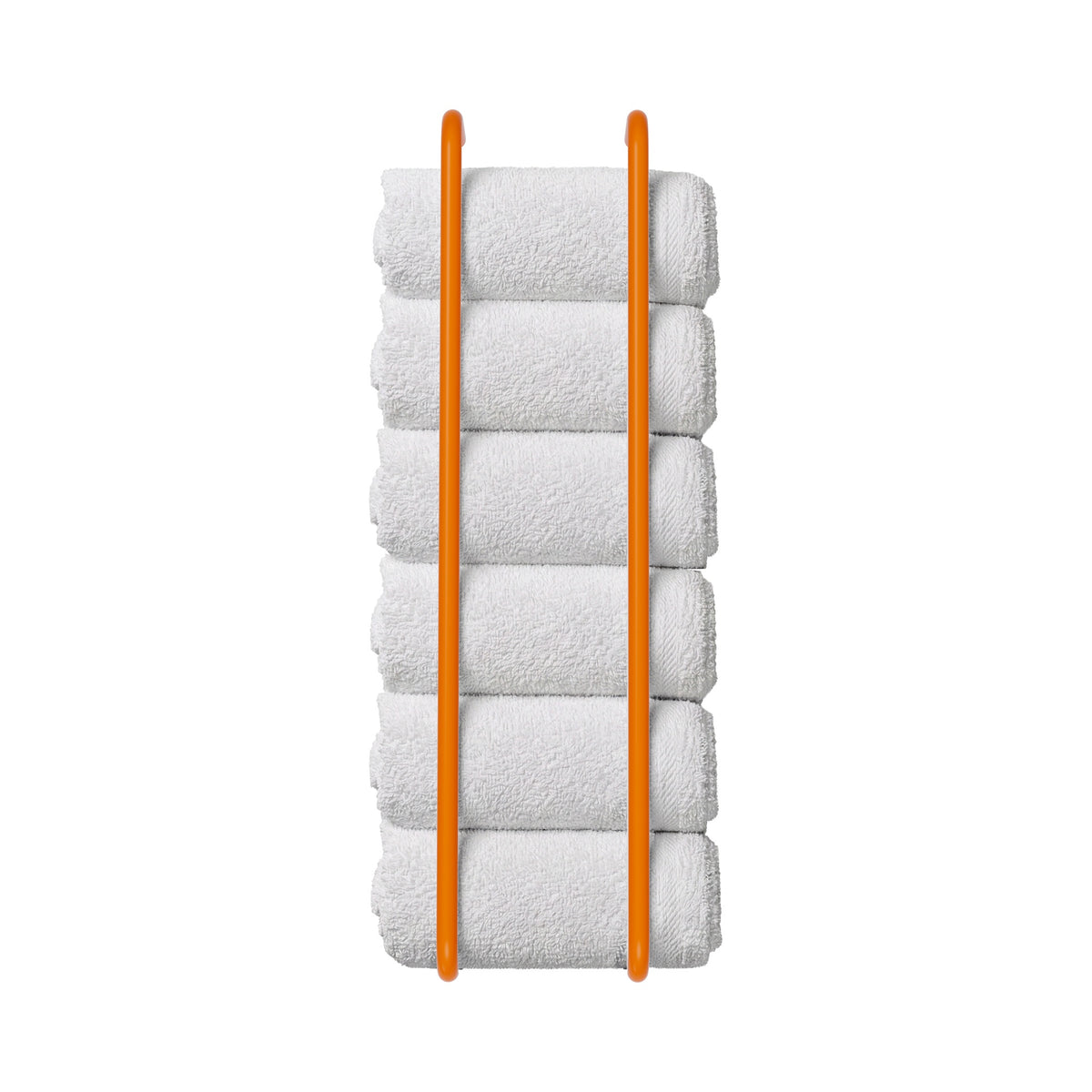 Ochre color Beyond towel rack 36" Dutton Brown hardware