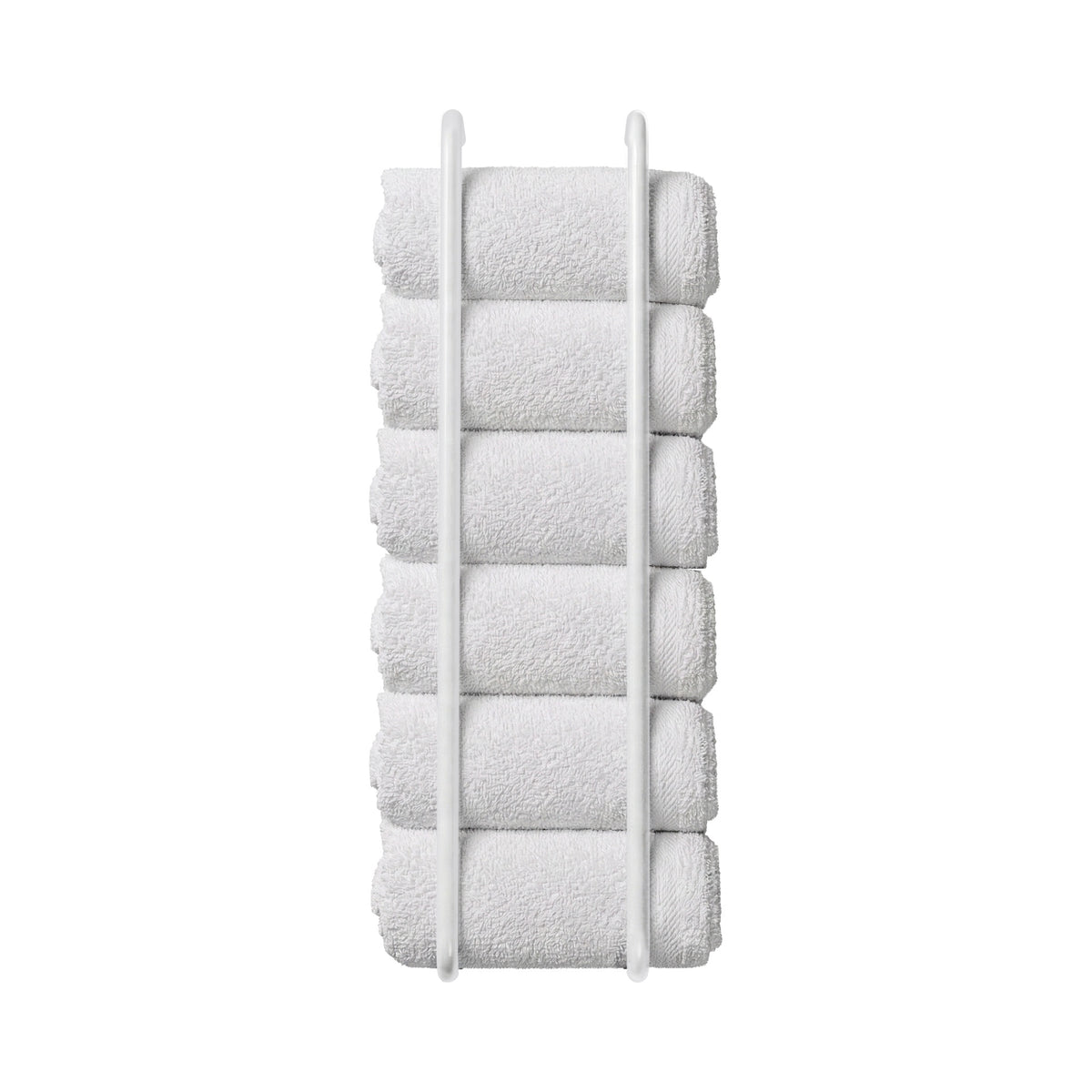 White color Beyond towel rack 36" Dutton Brown hardware