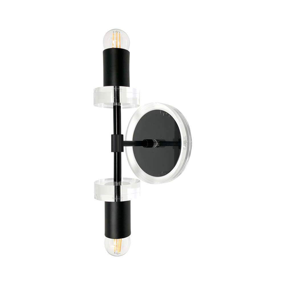 Black Bianca sconce 12" Dutton Brown lighting