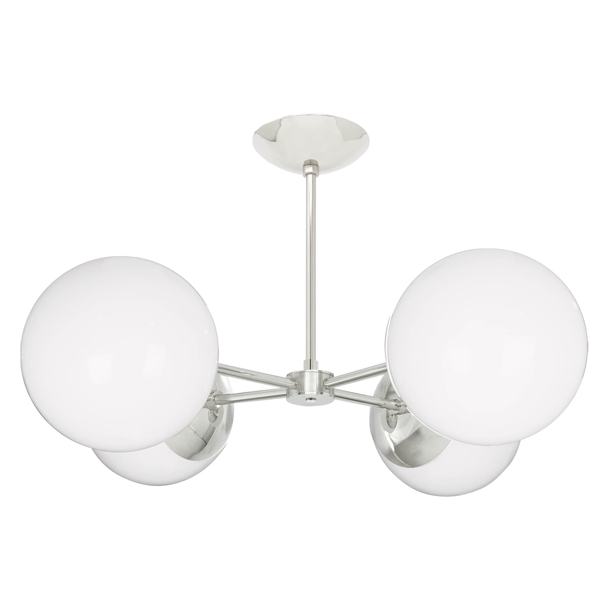 Nickel Big Orbi chandelier Dutton Brown lighting