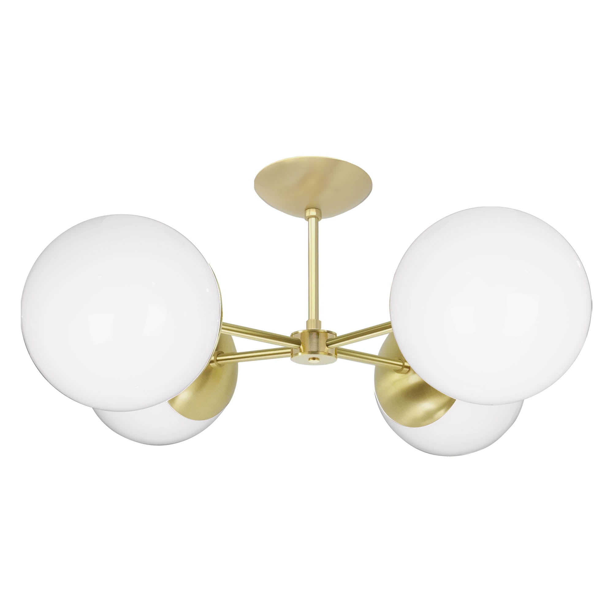 Brass Big Orbi flush mount Dutton Brown lighting