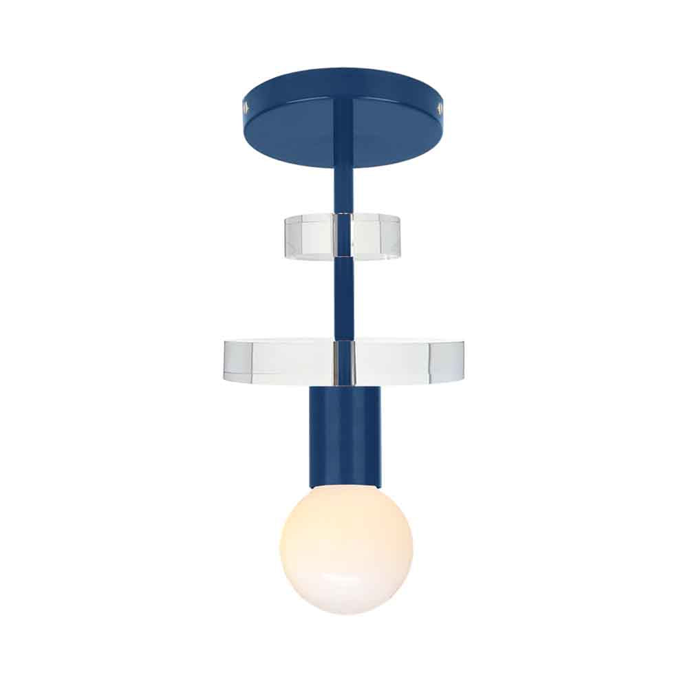 Cobalt color Bling flush mount Dutton Brown lighting